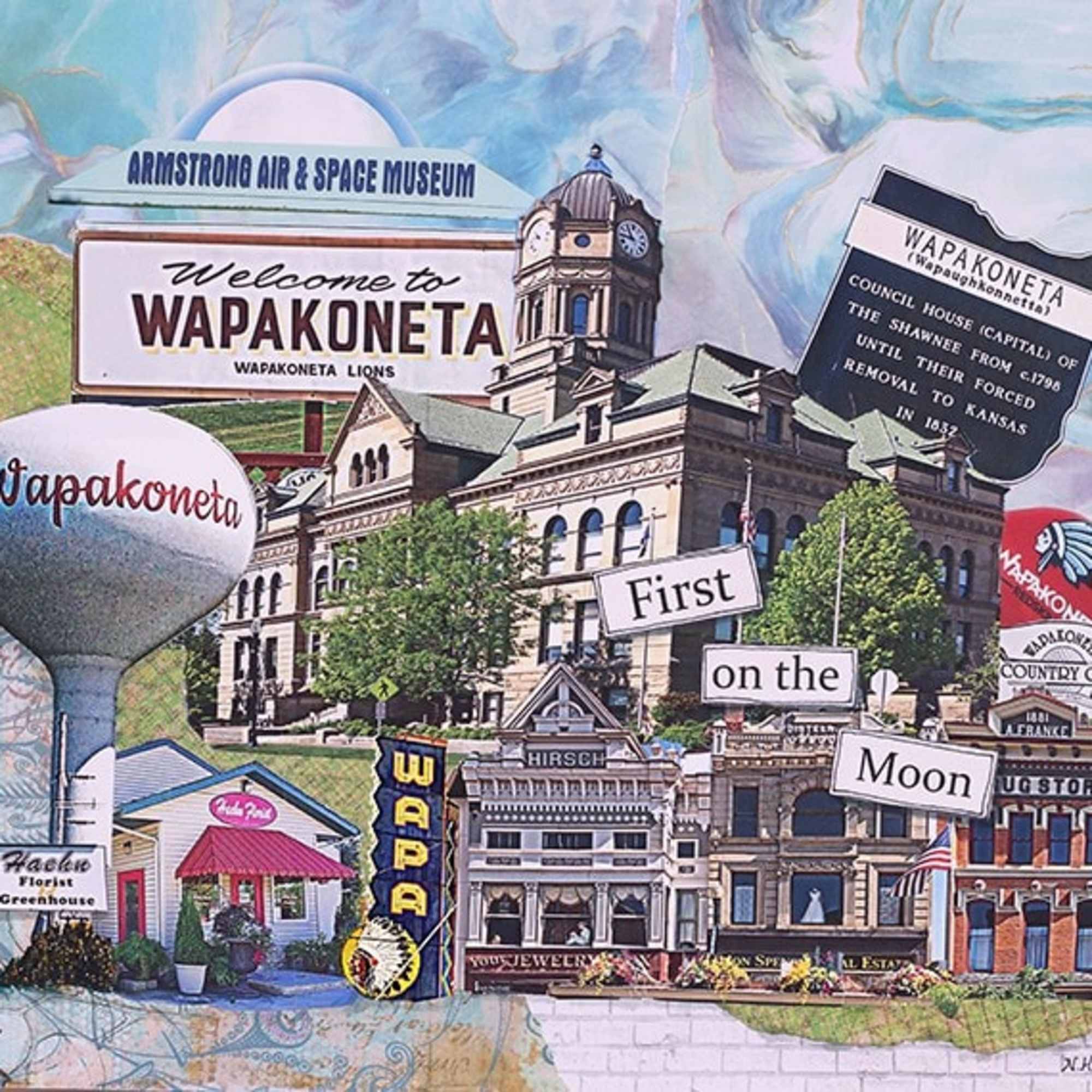 Wapakoneta Wall Sign 8"x10" 
Haehn Florist, Wapa Theatre, Wapakoneta Country Club, Wapakoneta Wapakoneta Wall Sign 8"x10" 
Haehn Florist, Wapa Theatre, Wapakoneta Country Club, Wapakoneta