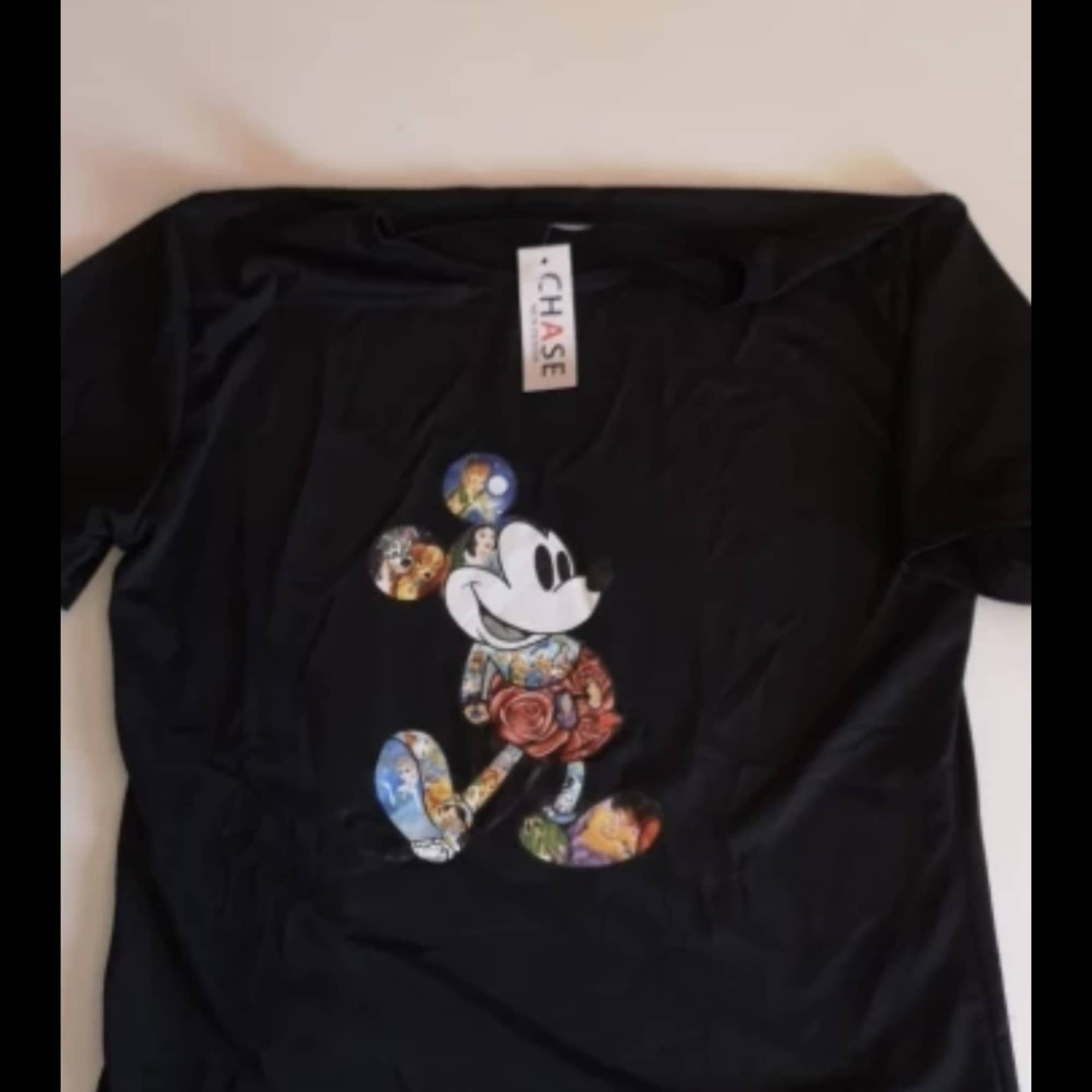 Black Mickey Mouse T-Shirt 
Small,Medium,Large, x-large, 2x Large