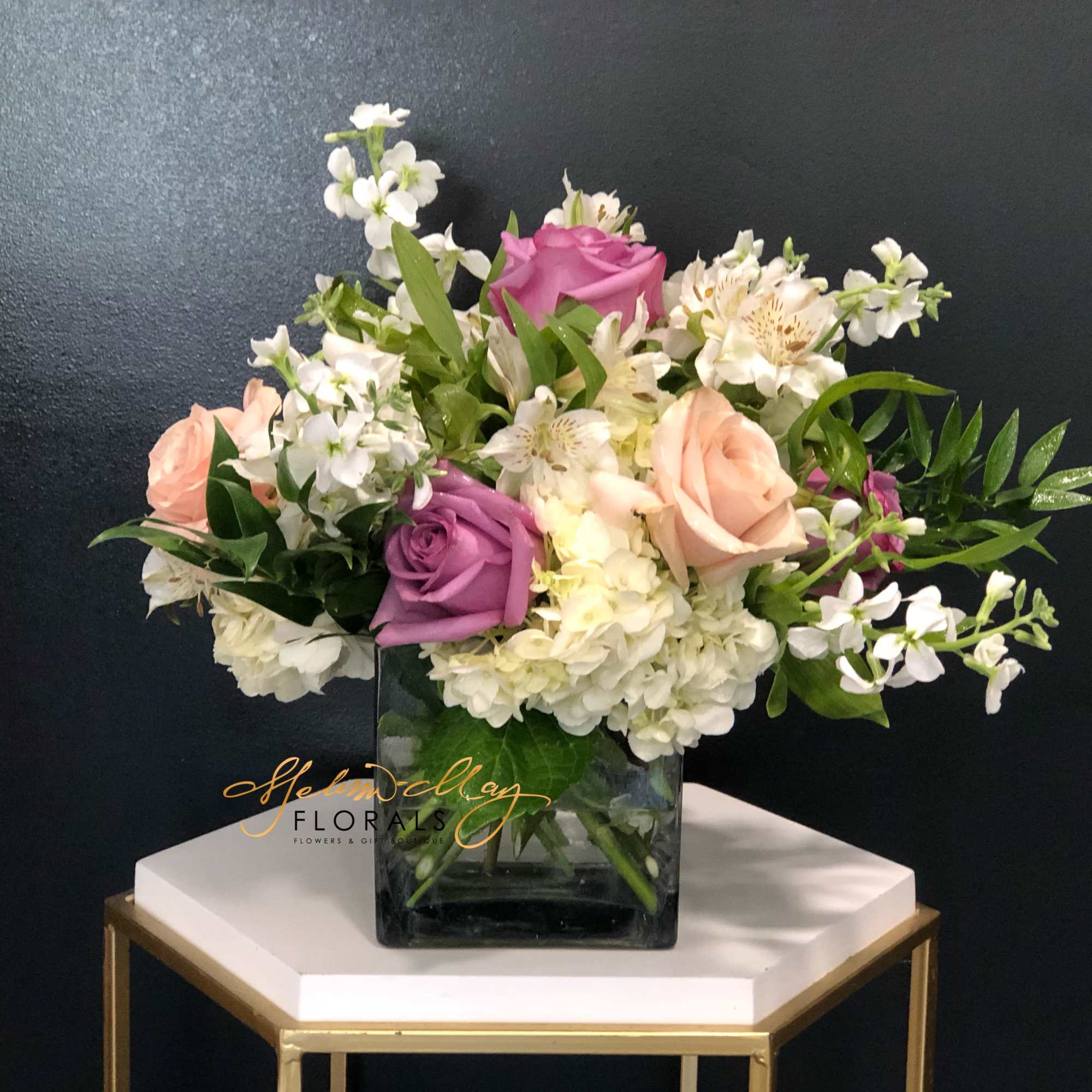 A gorgeous and chic flower arrangement for the person in your life