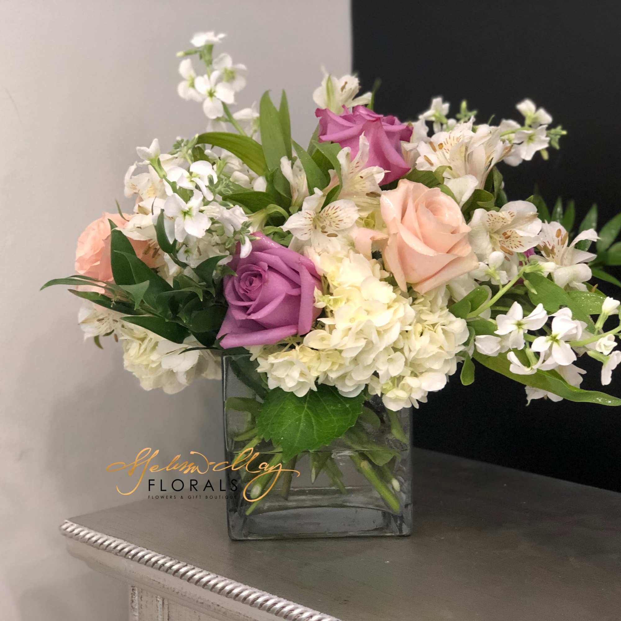 A gorgeous and chic flower arrangement for the person in your life