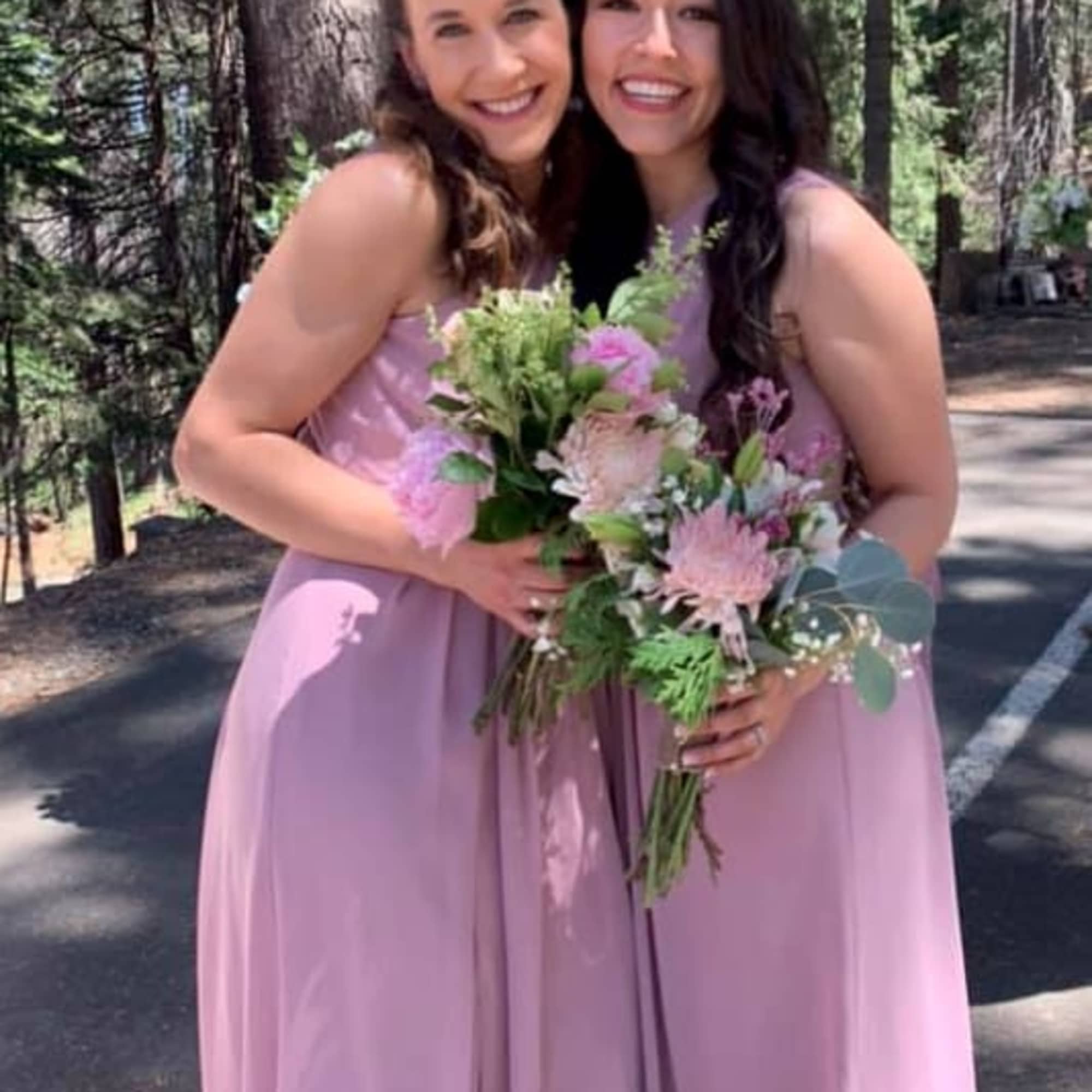 Roses, Peonies. Scabosia, Evergreen  $129.99 Bridal BQ Bridesmaids $29.99 each Boutonnieres