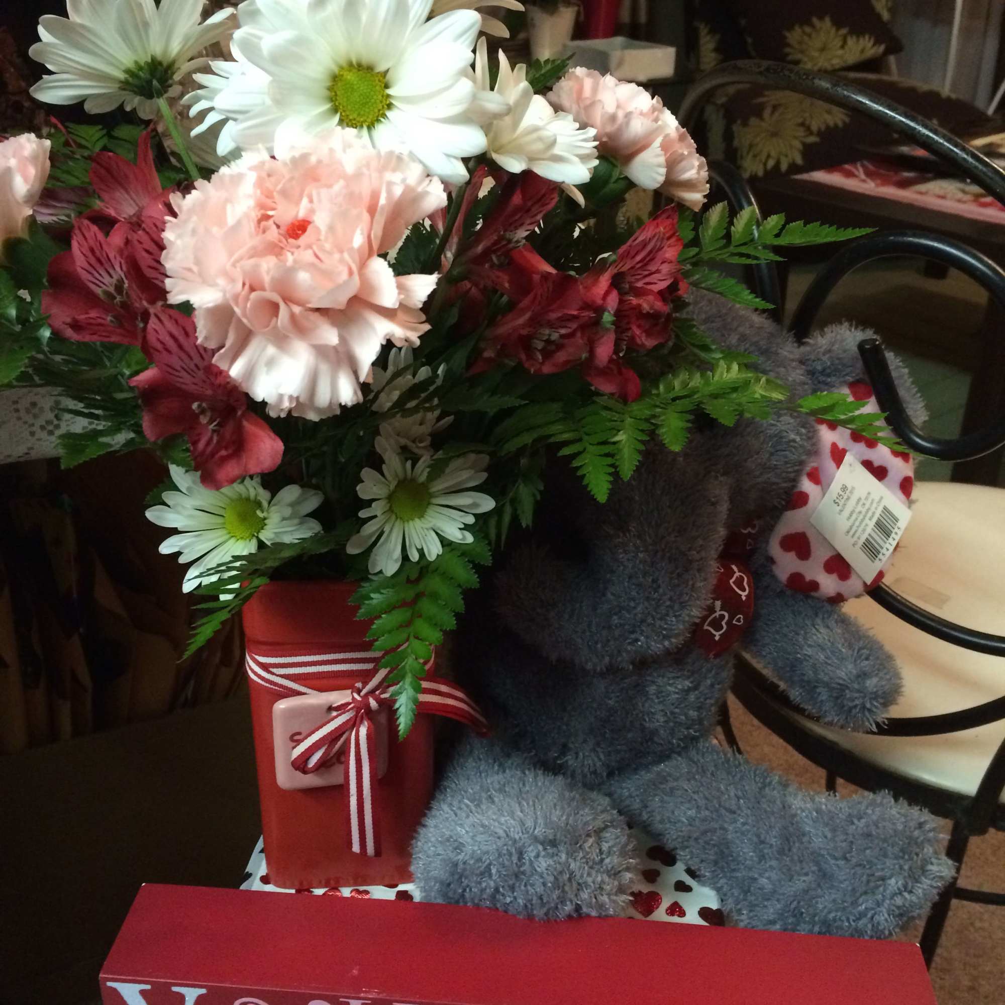 Iris, tulips, gerber daiseys, daffodils,poms and roses Iris, tulips, gerber daiseys, daffodils,poms and roses