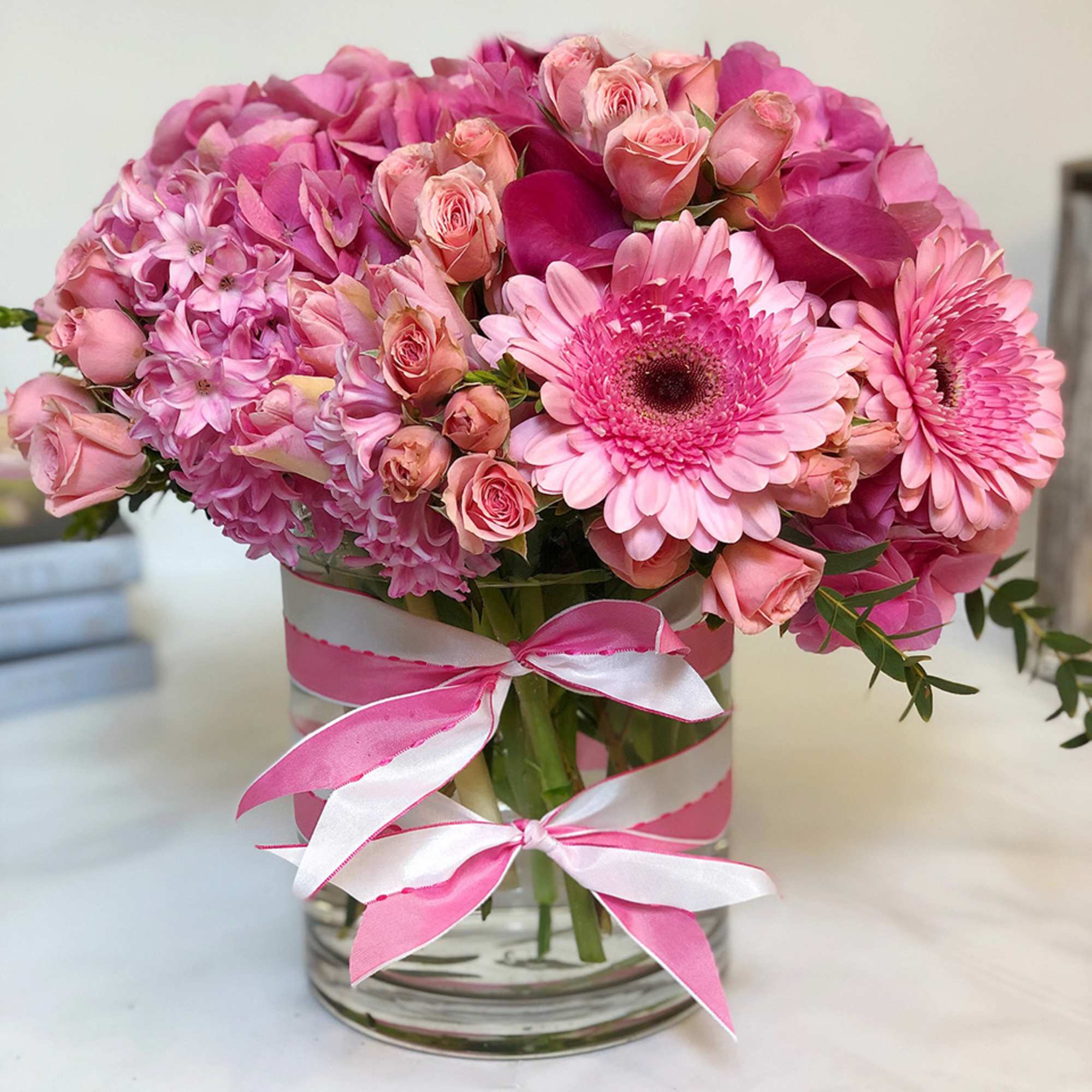 The perfect arrangement for anyone who loves pink, or is the romantic.