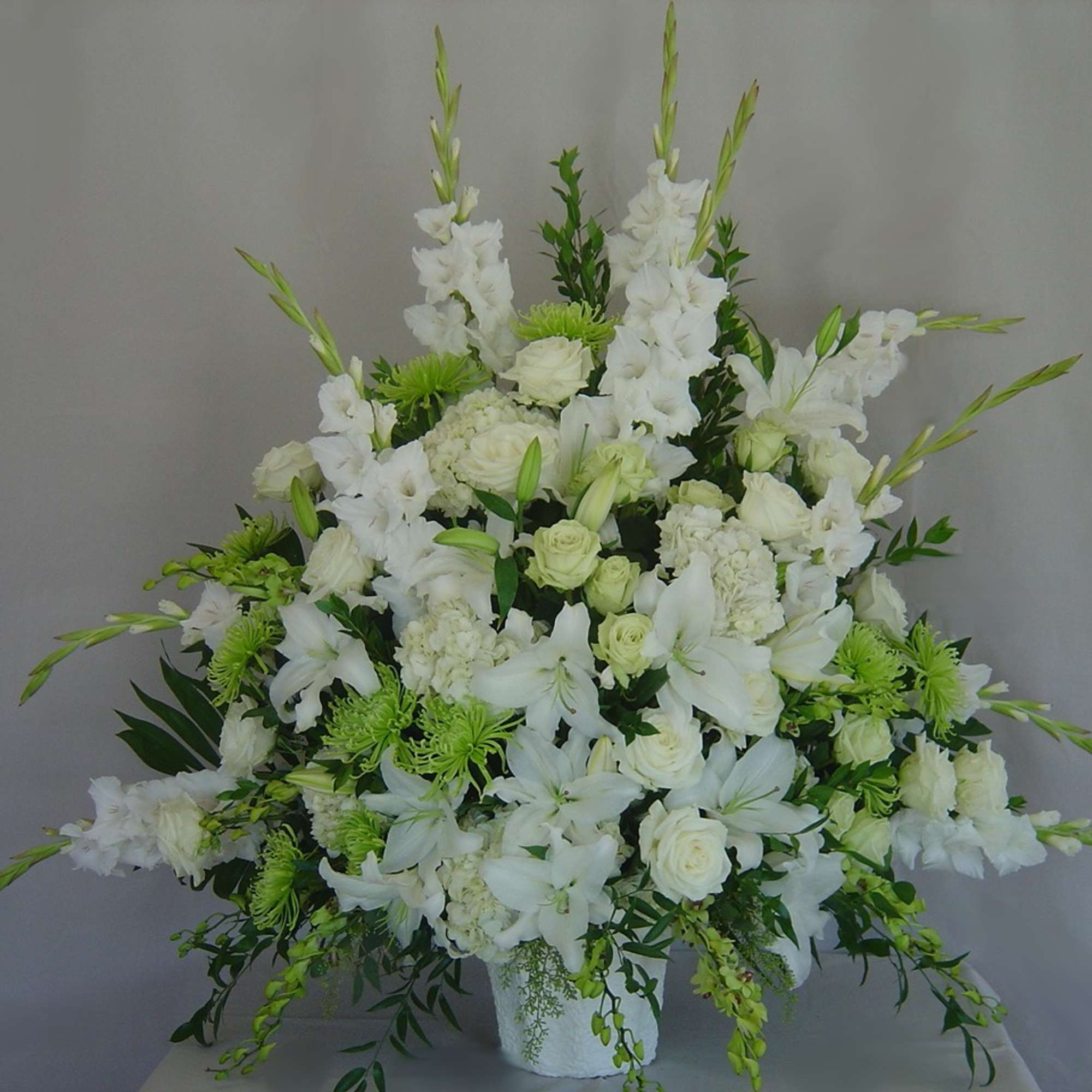 Pastel colors, mix of roses, lilies, hydrangeas, lisianthus.  Please see more Pastel colors, mix of roses, lilies, hydrangeas, lisianthus.  Please see more