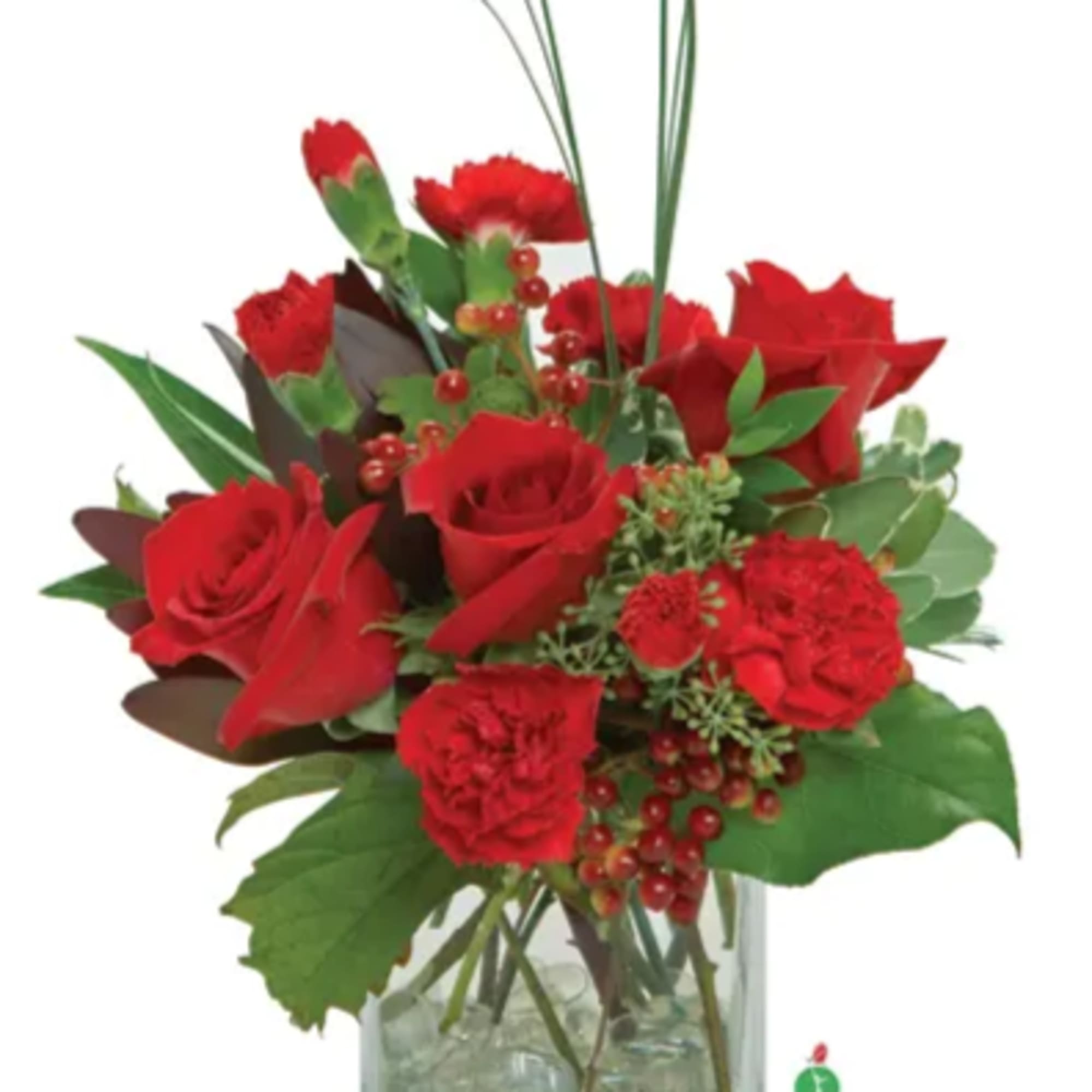 A deep red combination that is sure to delight and surprise someone