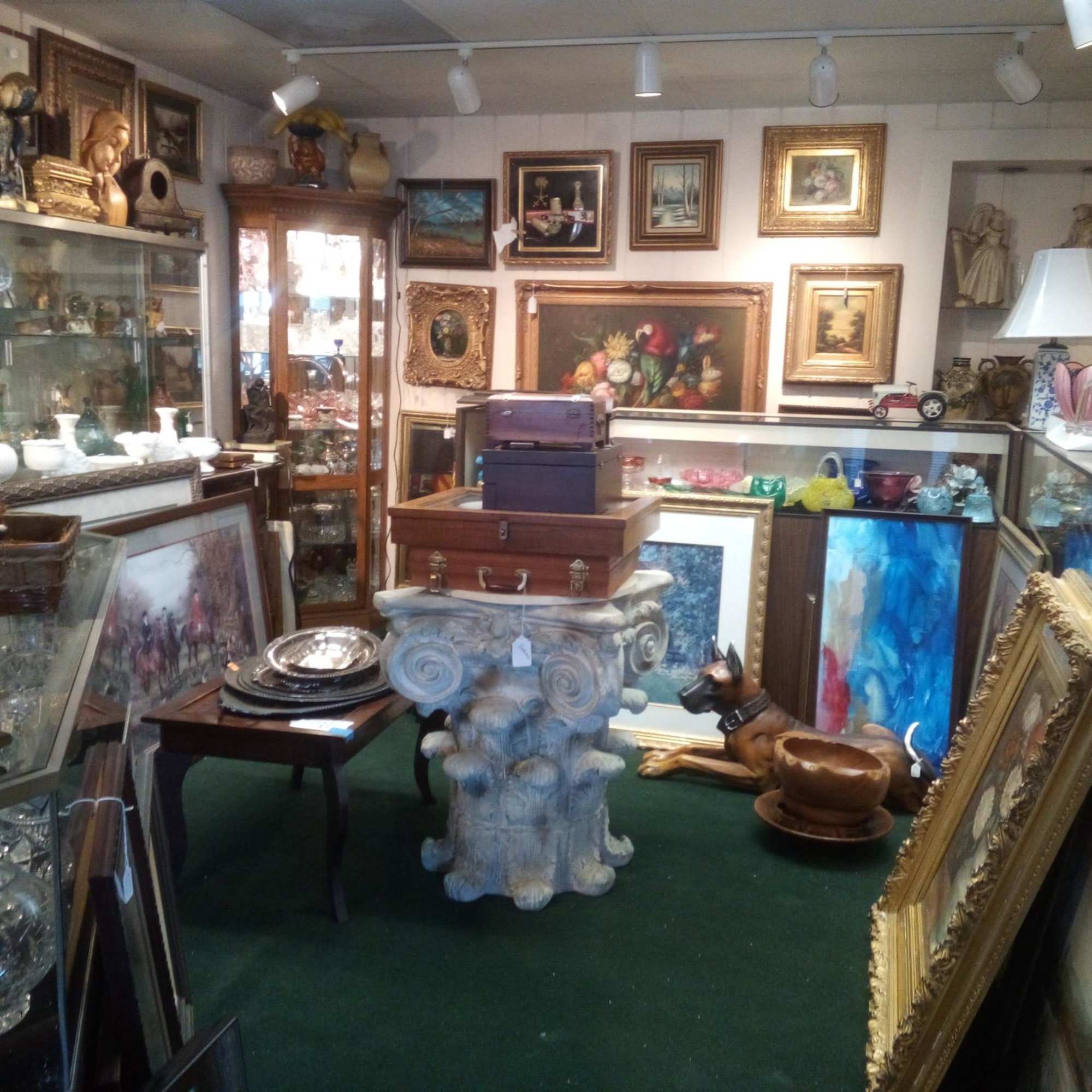 Visit our new ANTIQUES, ART and GIFTS DEPARTMENT here at NEWTONS GREENHOUSE