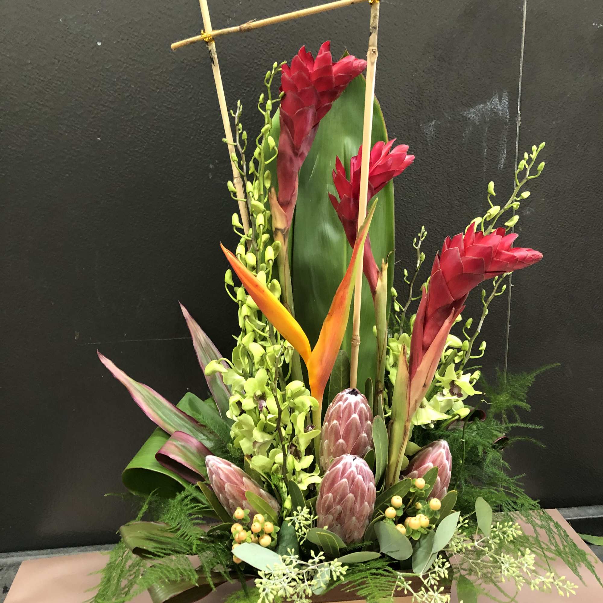 Send the tropics to someone special. With this unique arrangement of all