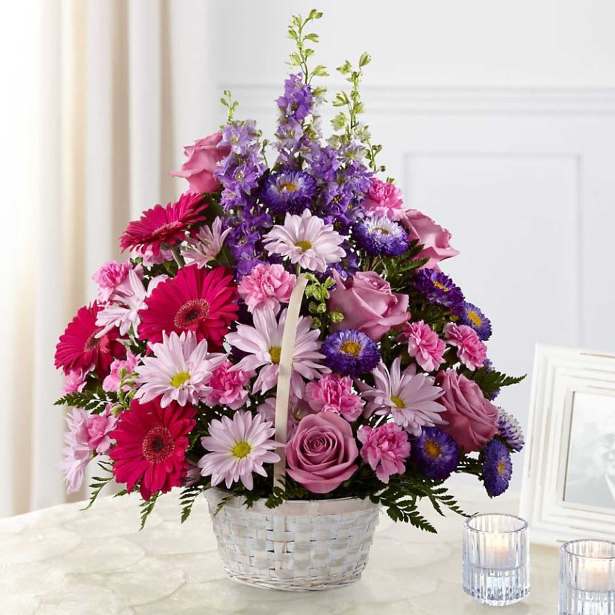 The FTD&reg; Pastel Peace&trade; Basket is a sweet and simple way to