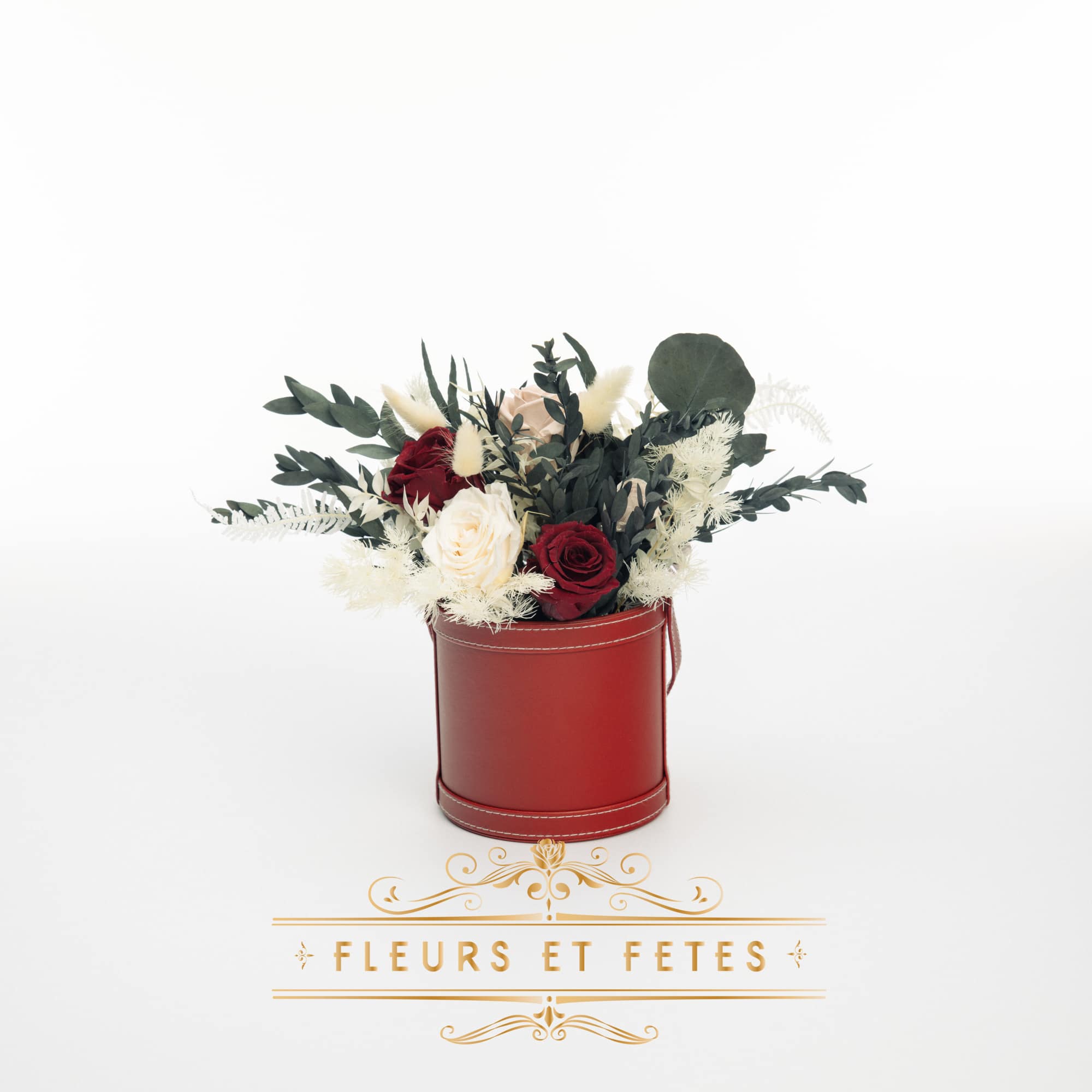 This timeless arrangement is a part of our Everlasting Collection and features