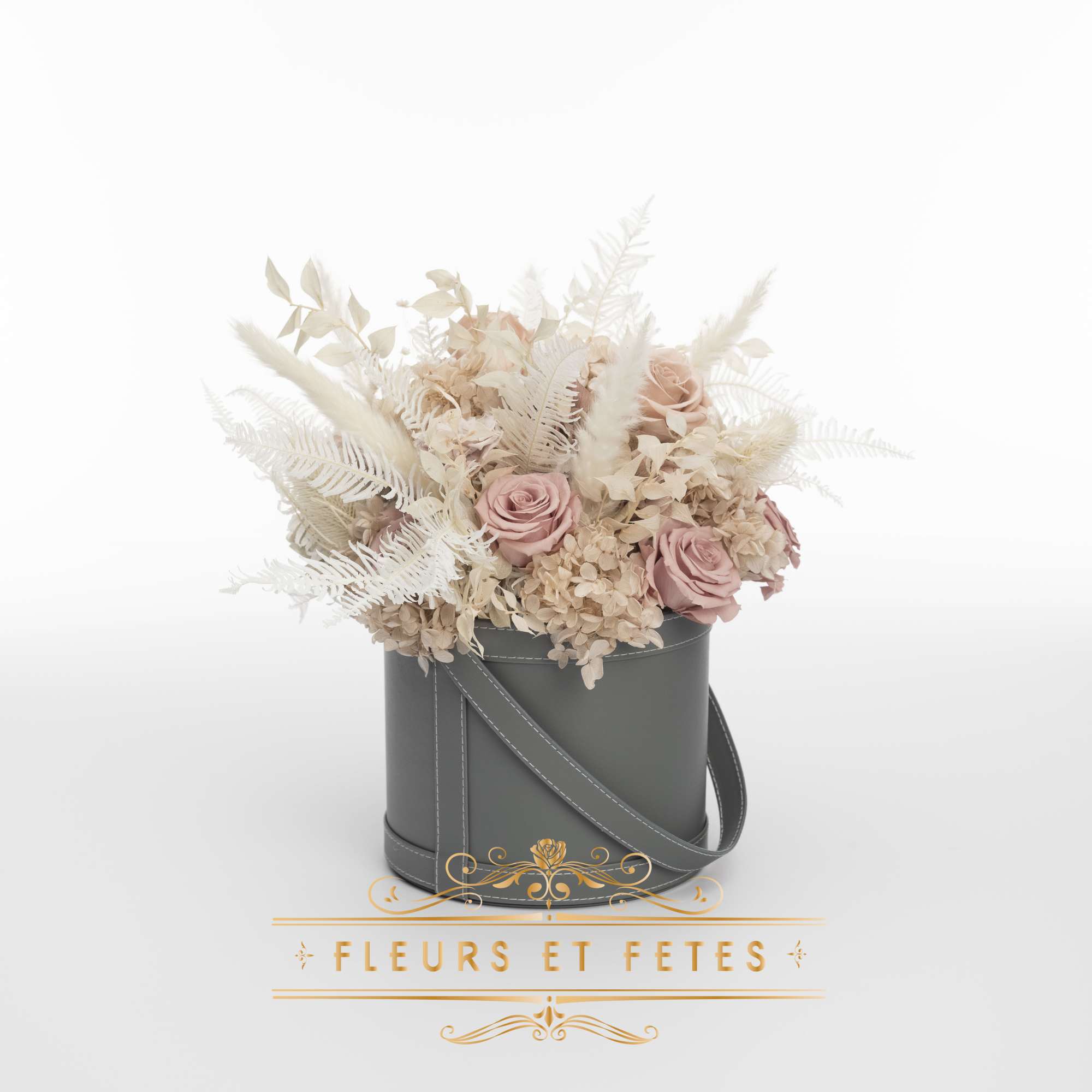 This timeless arrangement is a part of our Everlasting Collection and features