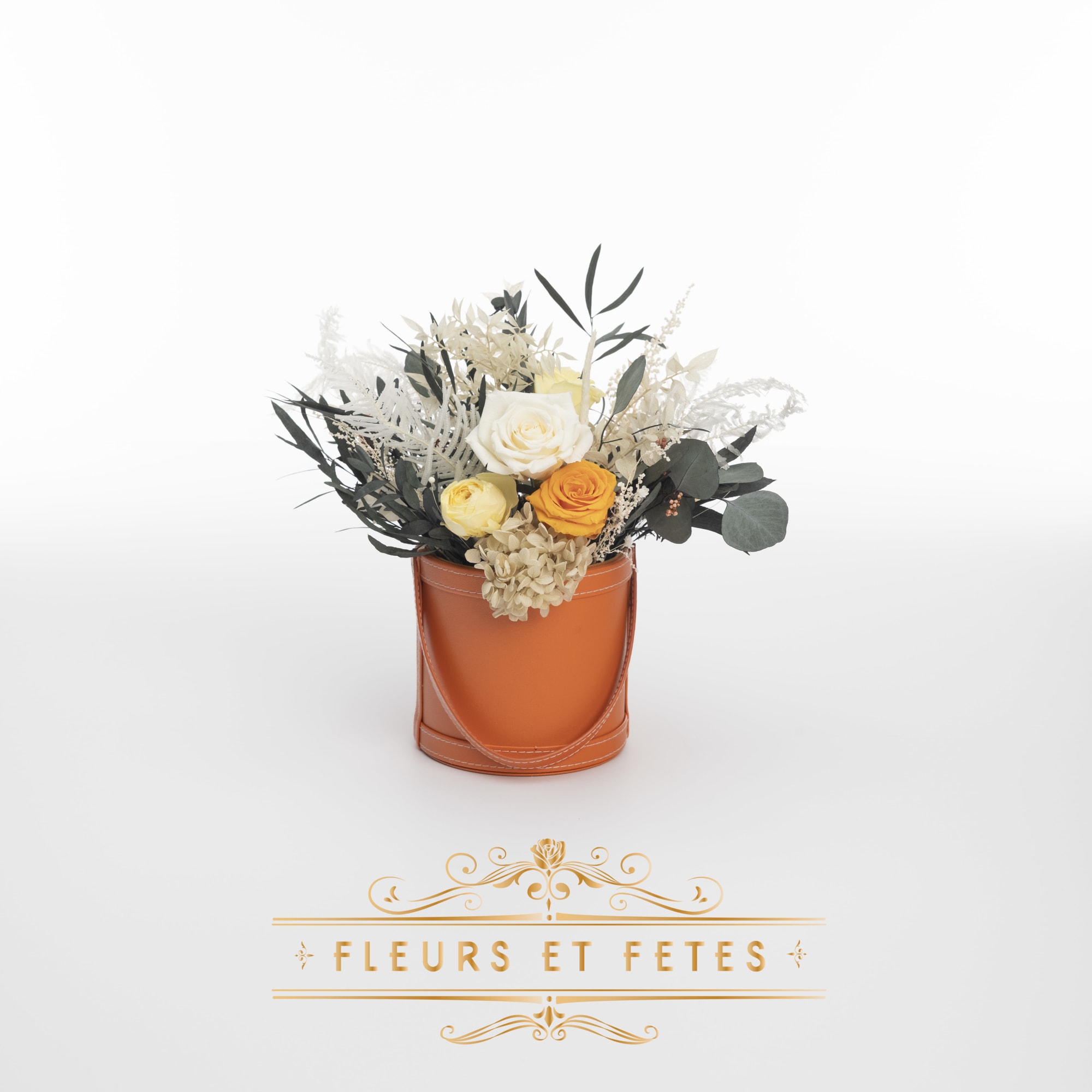 This timeless arrangement is a part of our Everlasting Collection and features