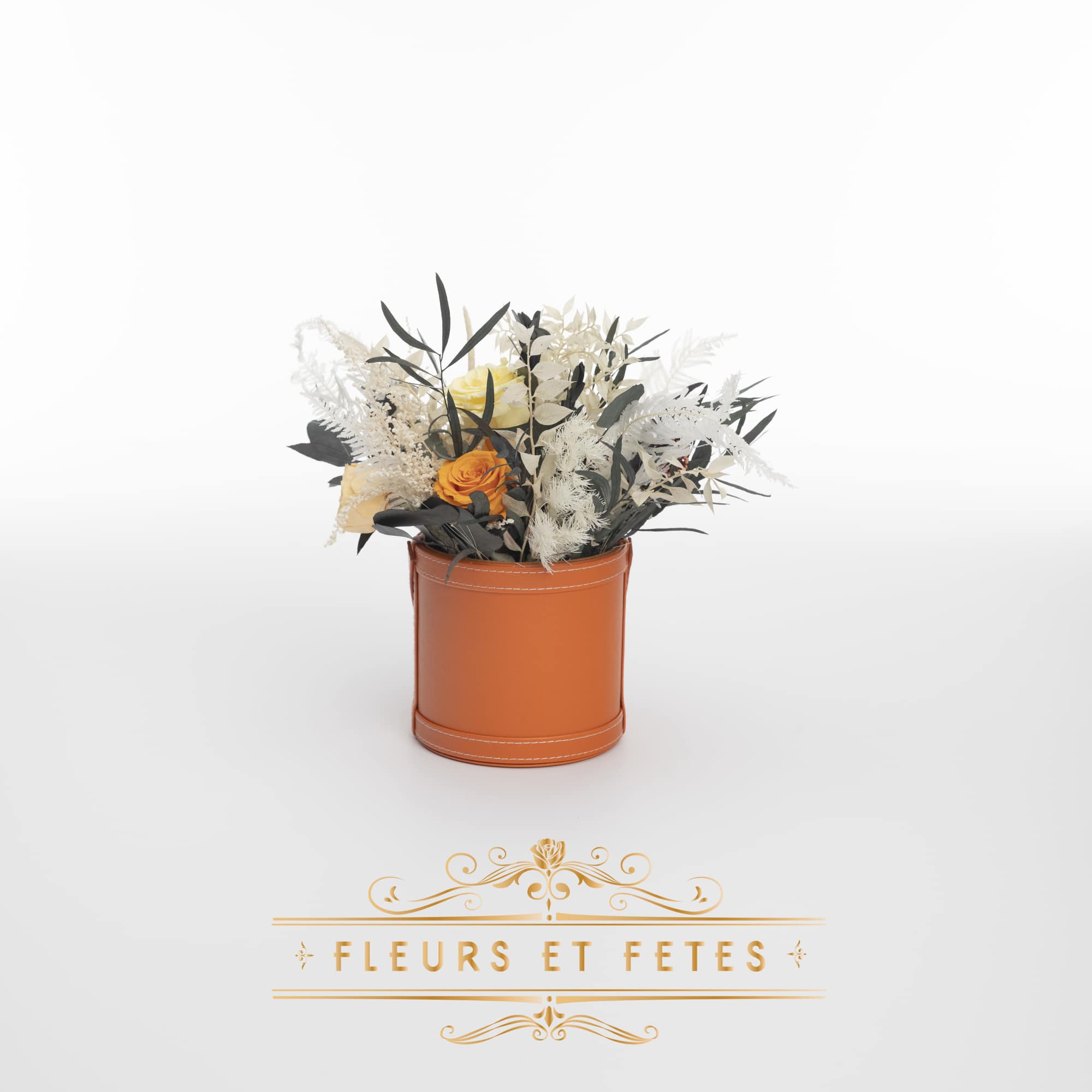 This timeless arrangement is a part of our Everlasting Collection and features