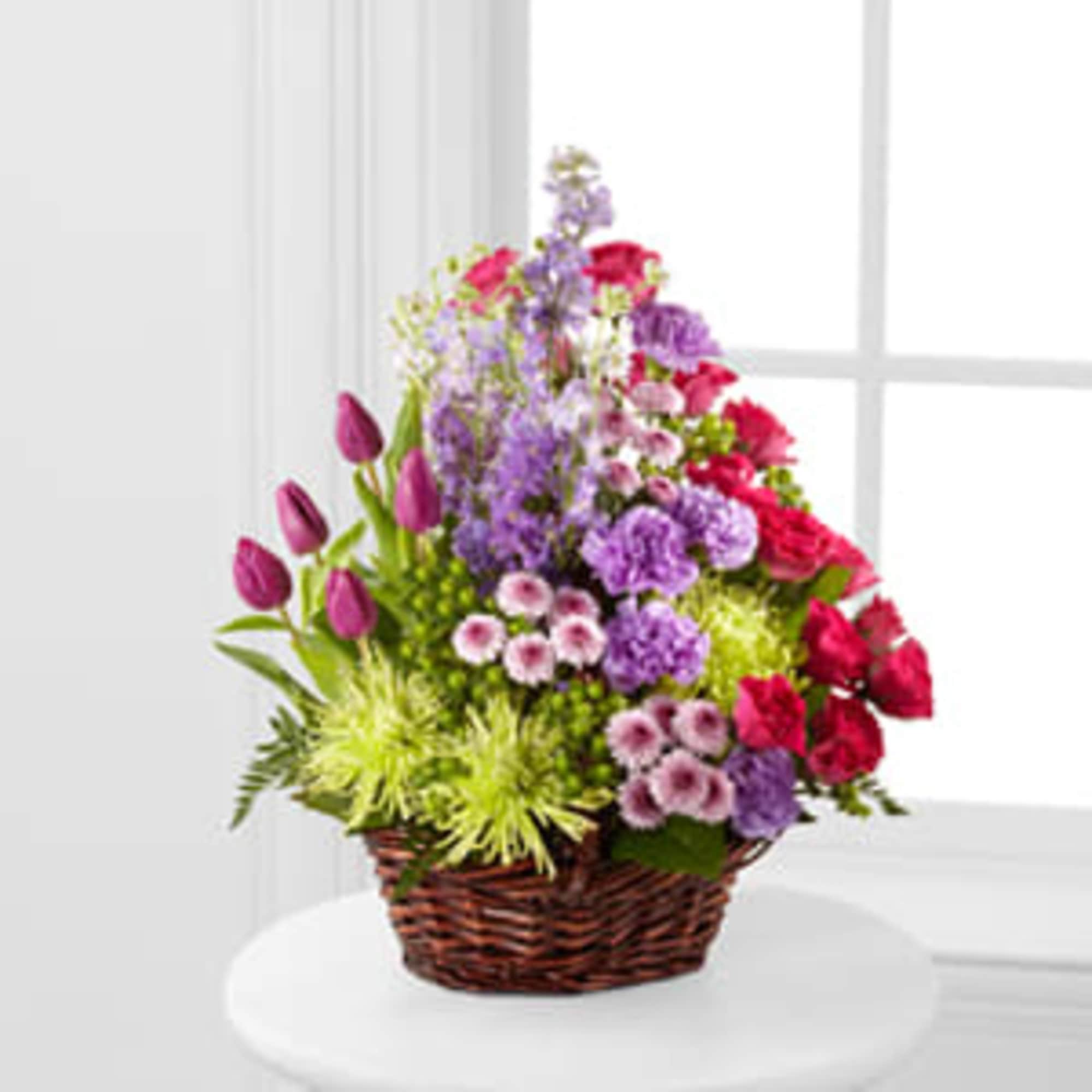 The FTD&reg; Truly Loved&trade; Basket exudes fantastic color, warmth and cheer to