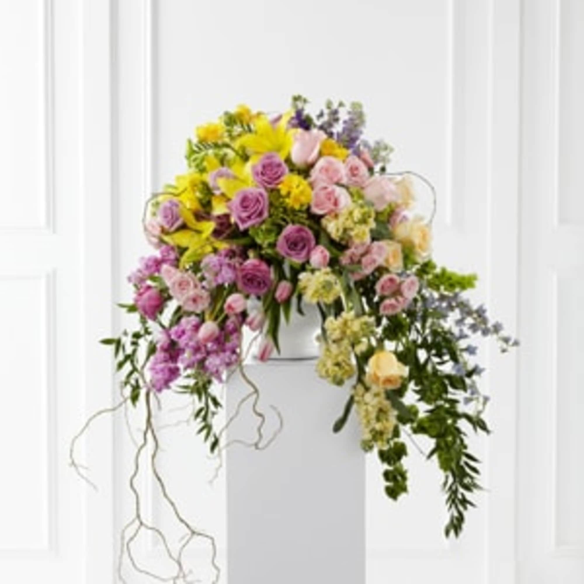 The FTD&reg; Display of Affection&trade; Arrangement is an exquisite way to commemorate