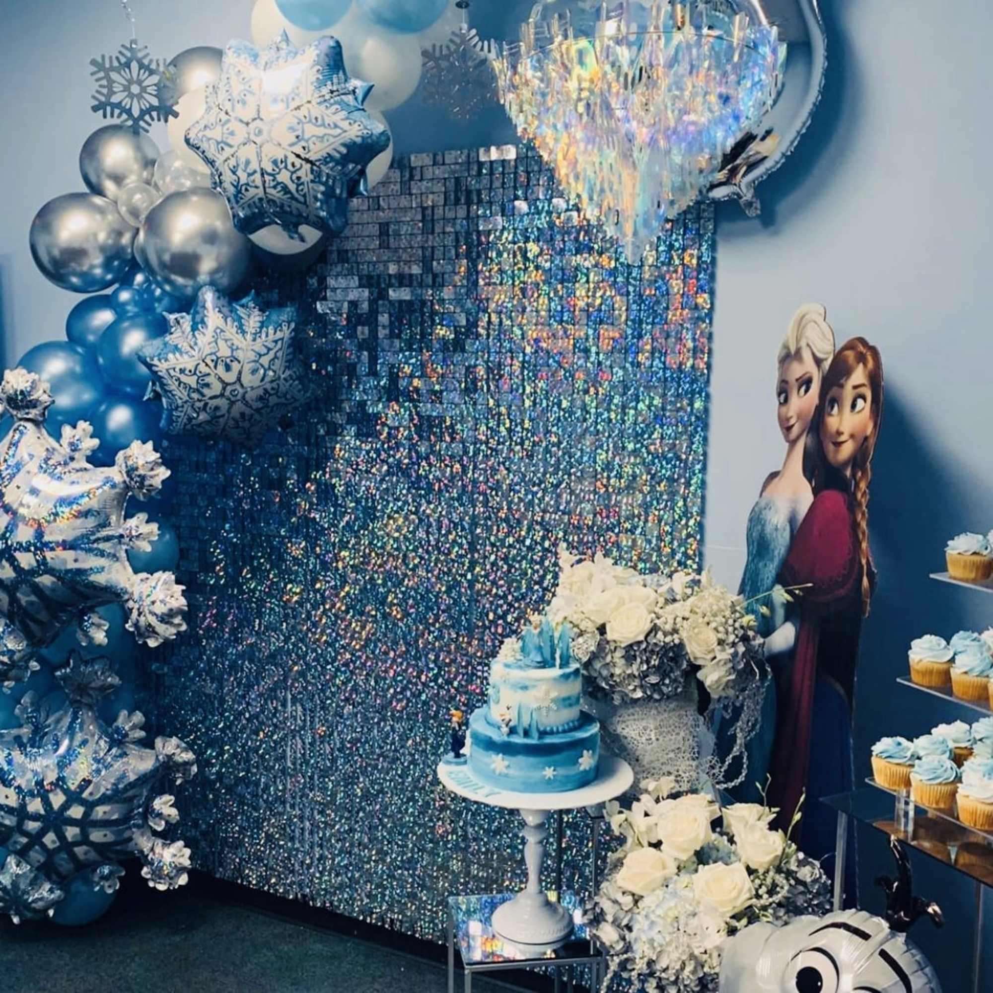 Organic balloon garland typically will include different sizes, types and colors of