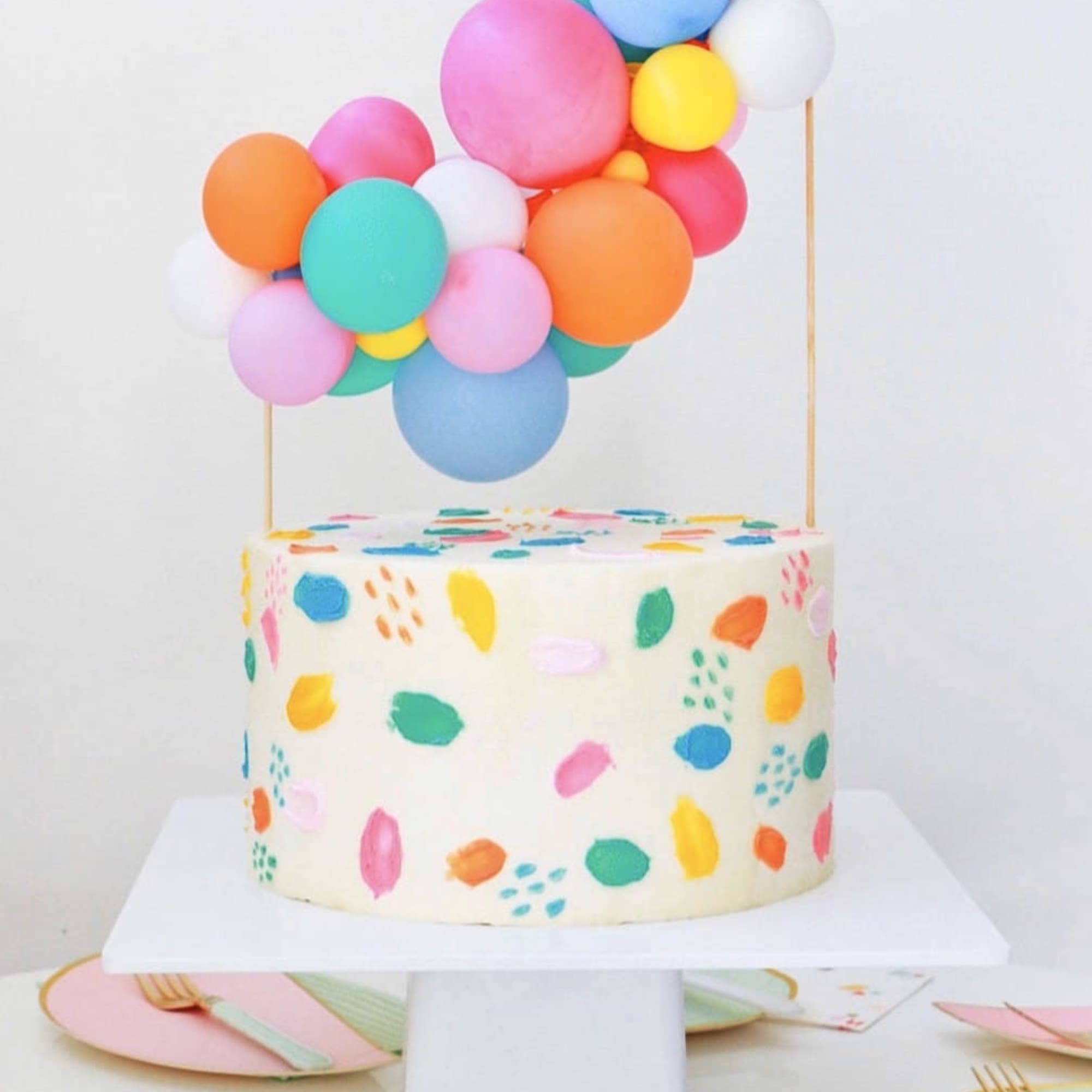 I offer decorating services of your own cake and with your flowers