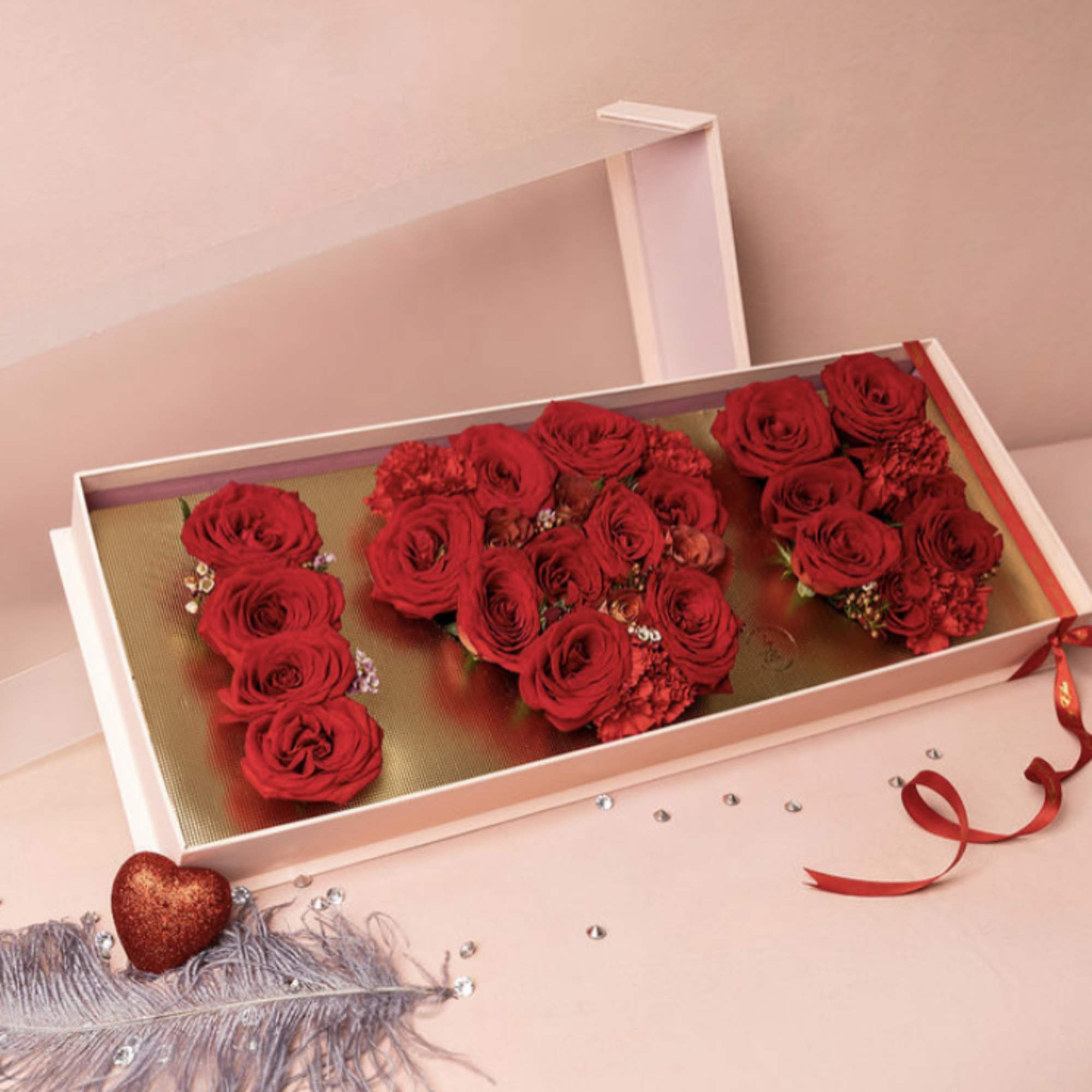 I love you fresh flower arrangement designed for any occasion. 