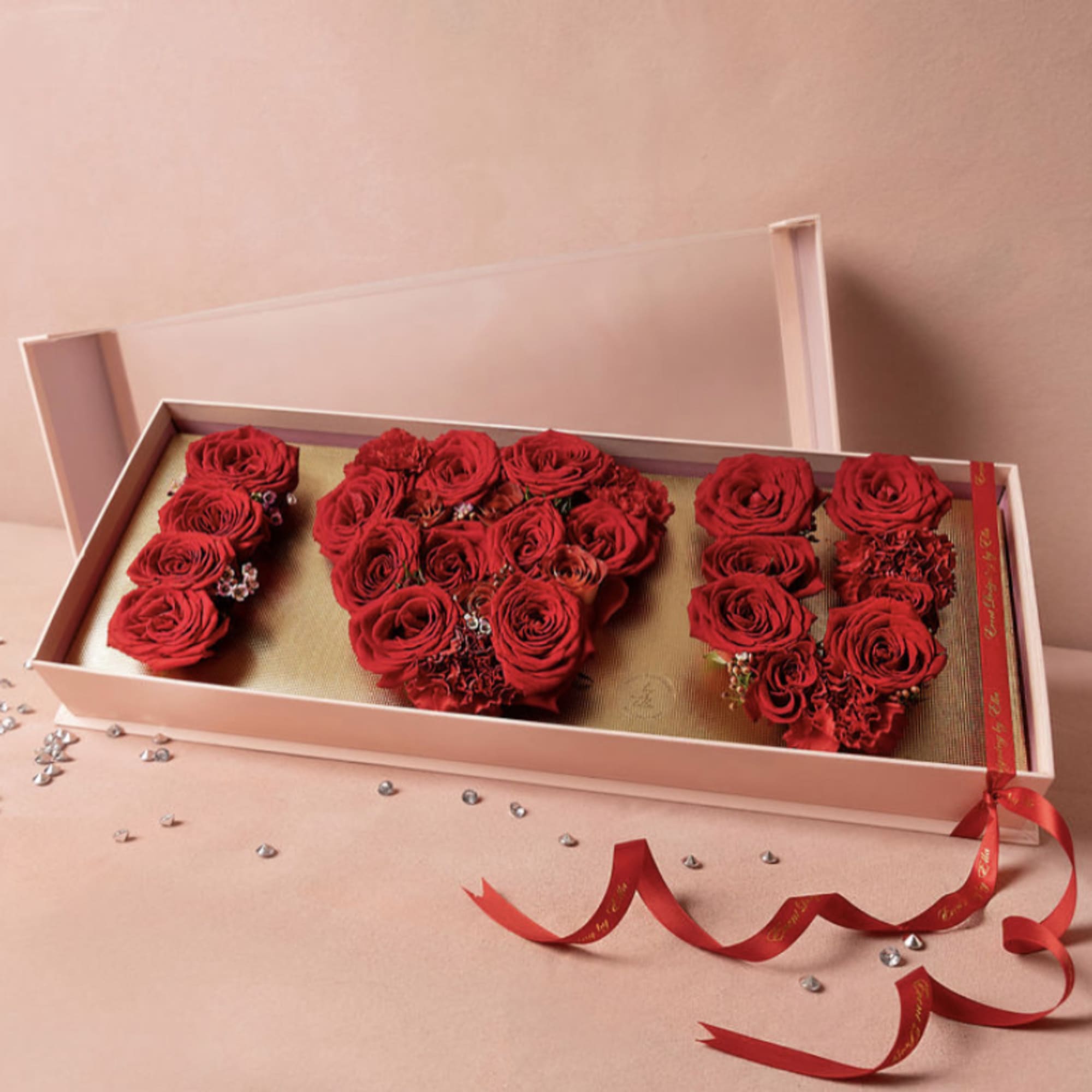 I love you fresh flower arrangement designed for any occasion. 