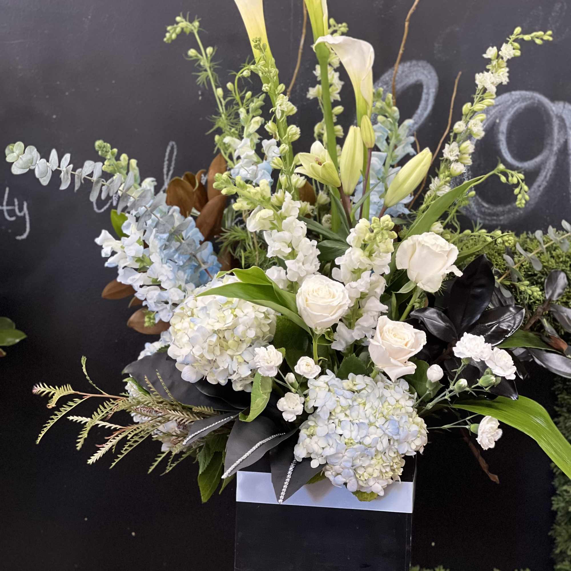 This podium arrangement for formal events you decorate front of the podium