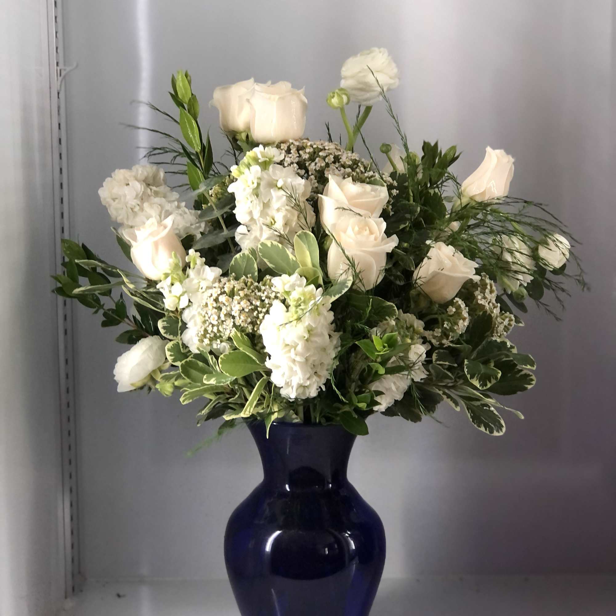 Will include as many different white blooms I can gather . White