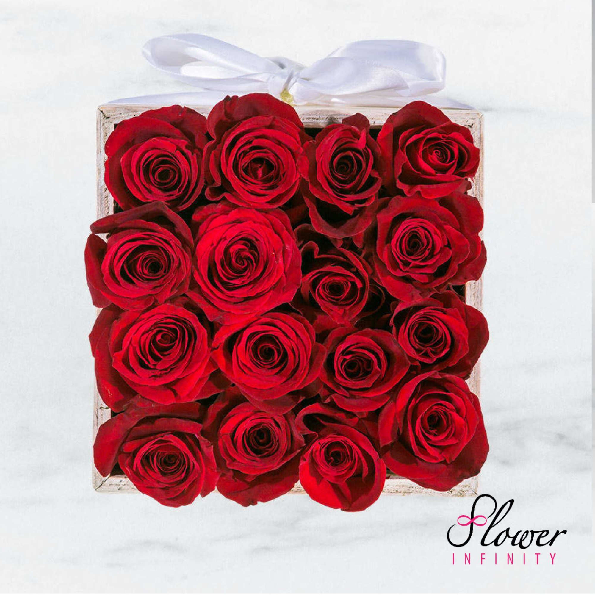 16 Roses of ILY by Flower Infinity in Costa Mesa, CA