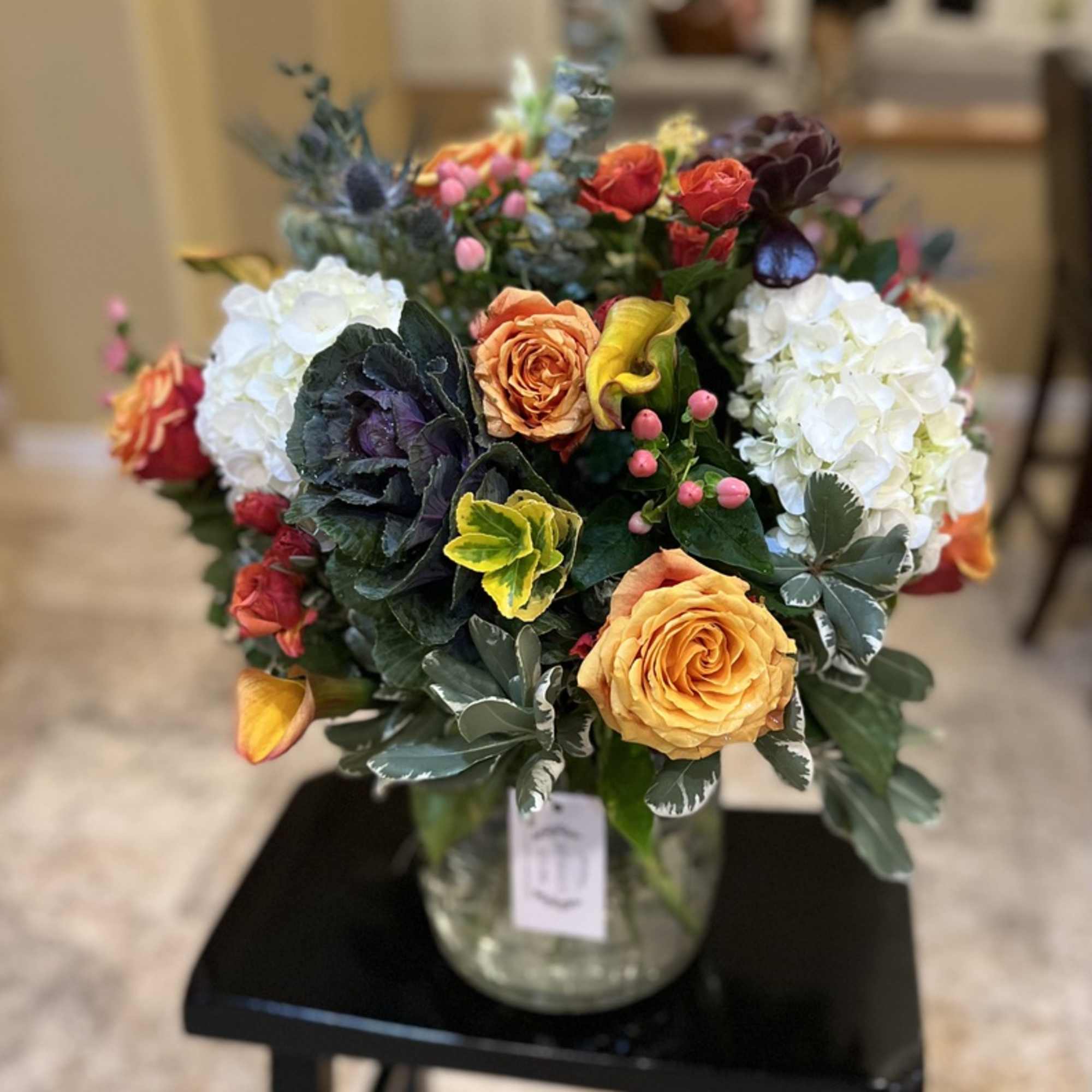 This one is such a statement piece. Like a normal floral arrangement