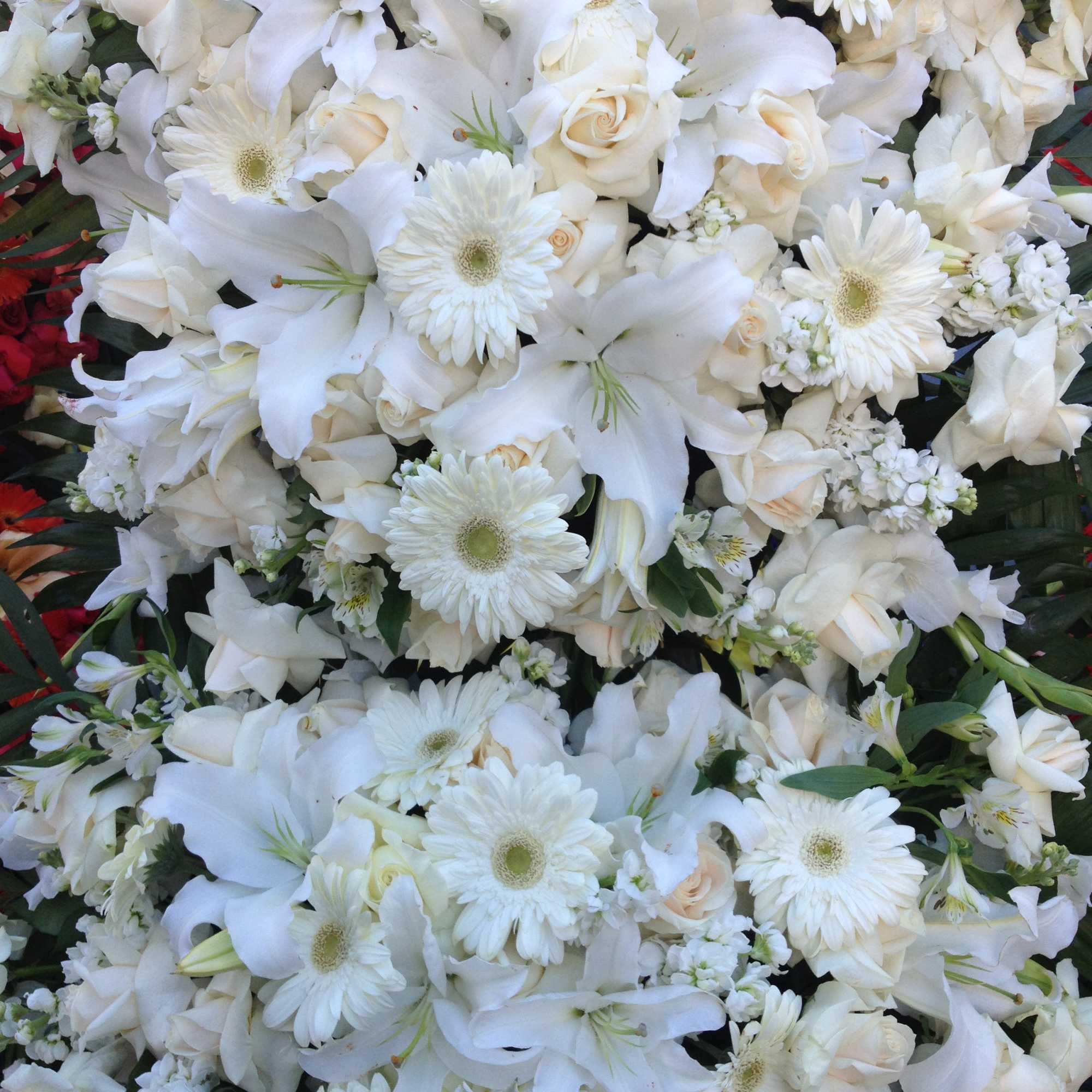 funeral spray double on 6ft easel