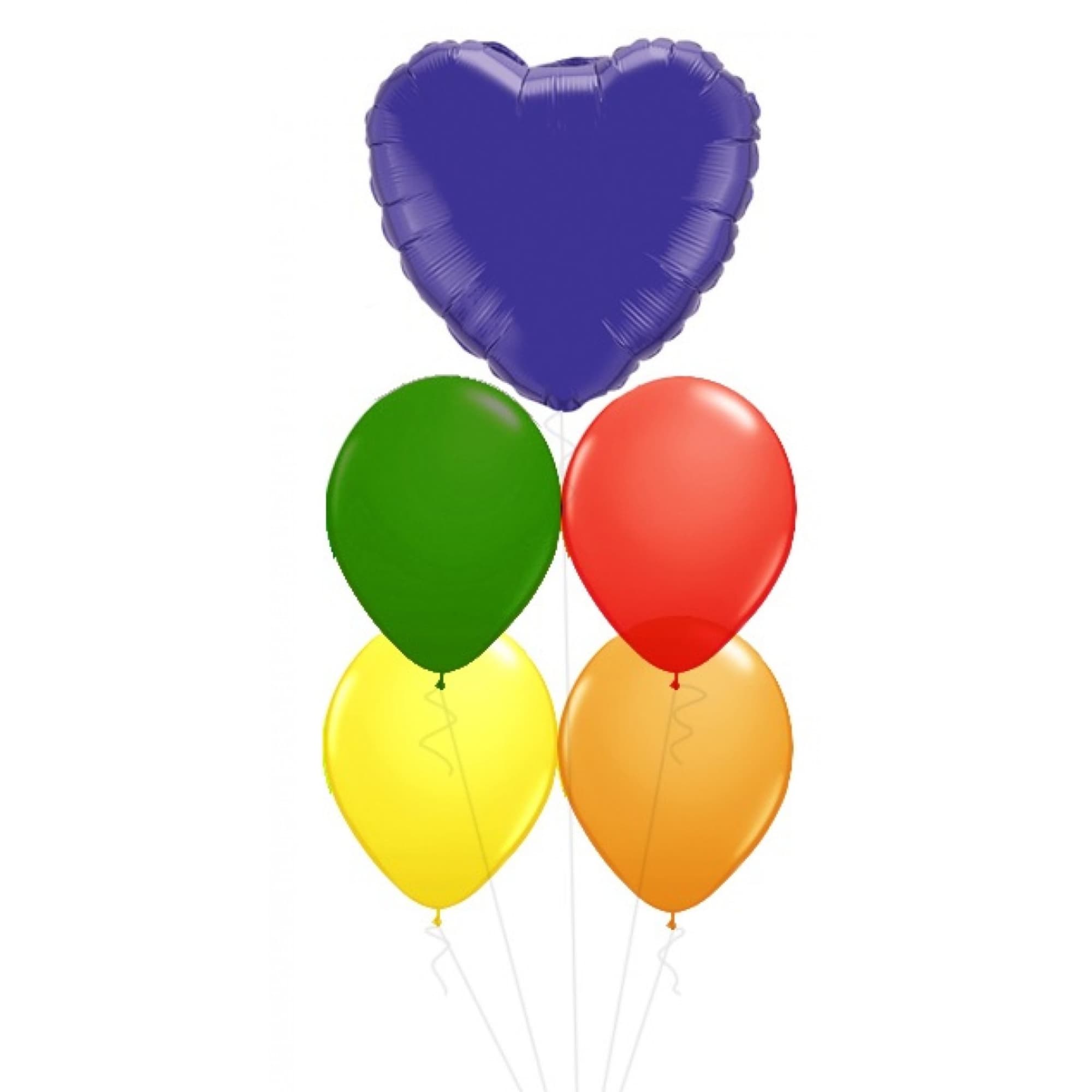 Say it with a bright balloon bouquet. Arranged in house and available