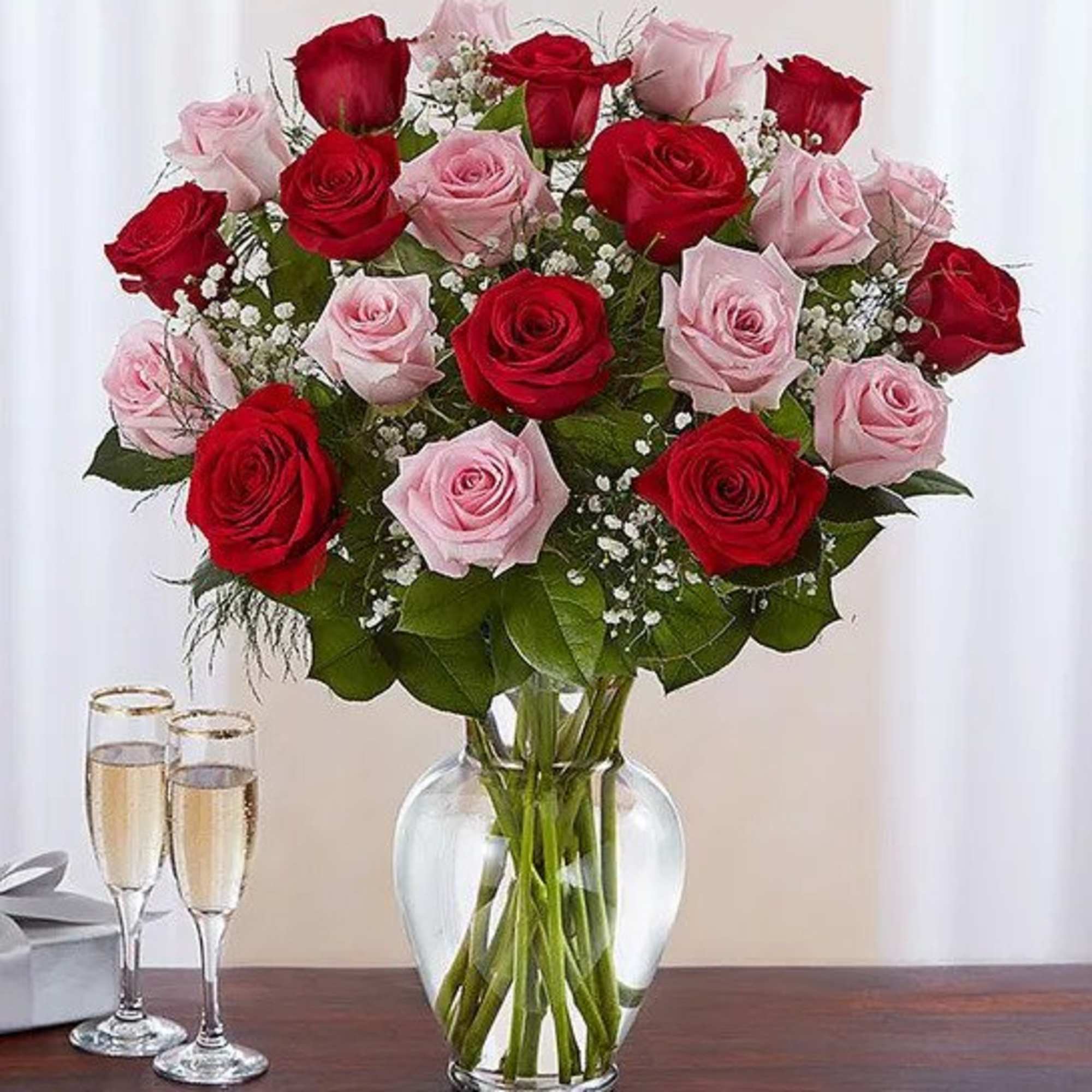 Our radiant long stem roses are the ultimate romantic surprise. Two, three