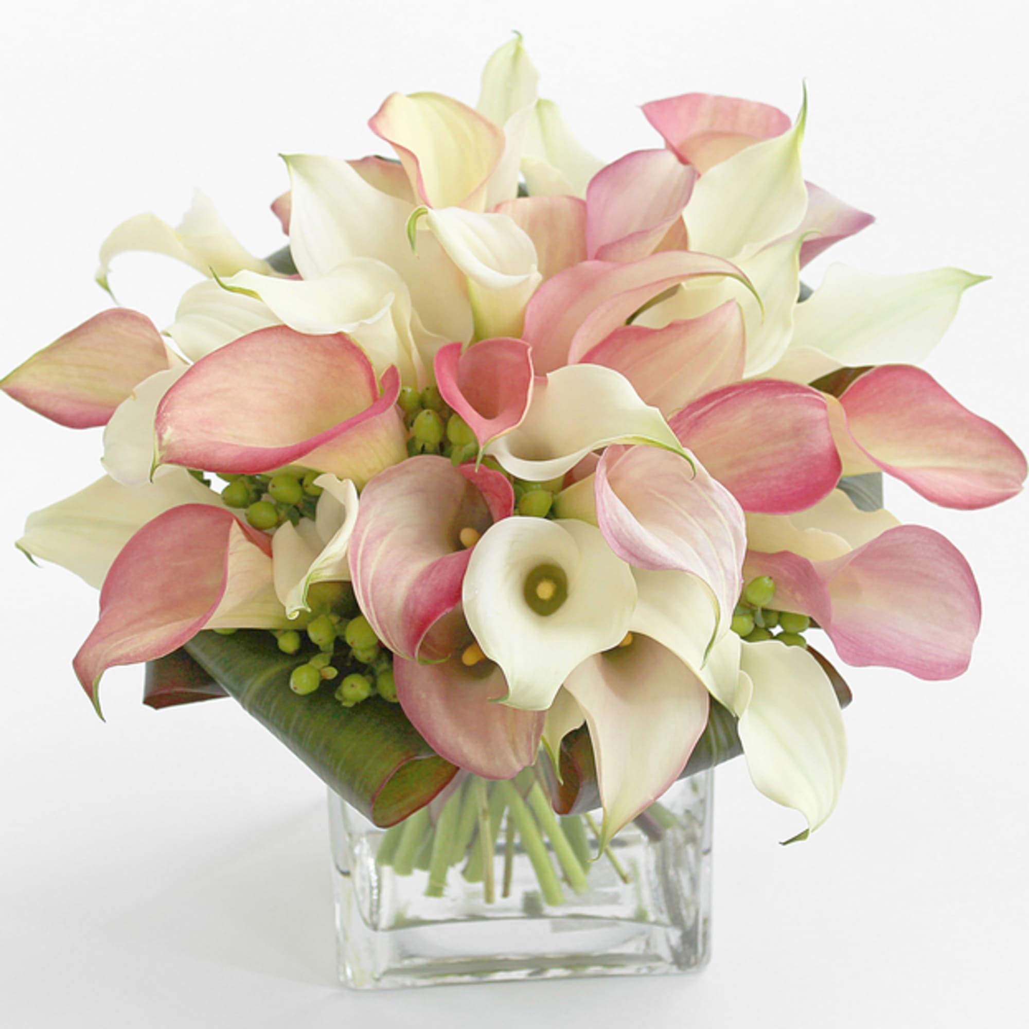 Timeless beauty. This ultimate expression of love featuring crystal white and pink