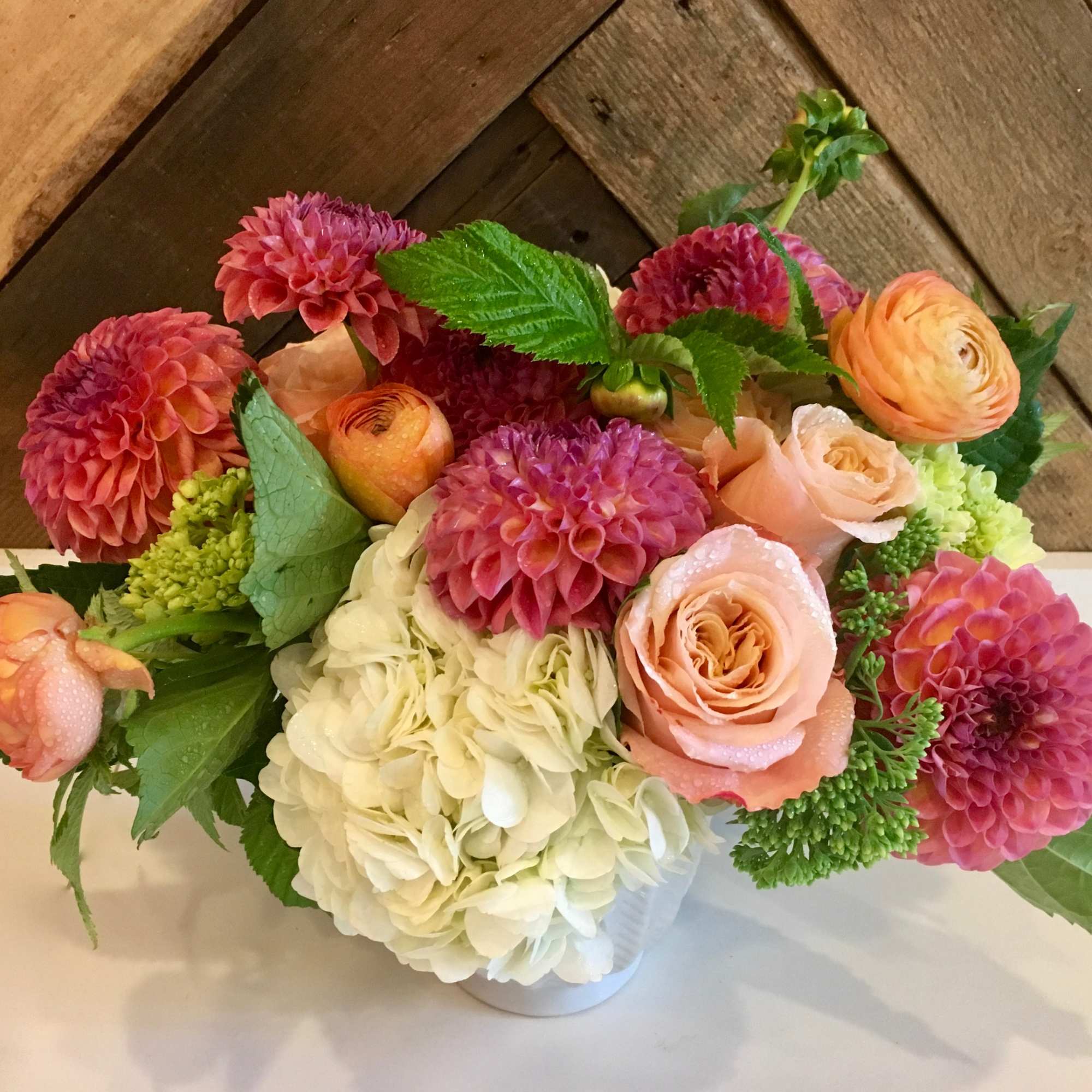 Our Designer's Choice Seasonal Pastel (Summer) arrangement is soft and sweet. We Our Designer's Choice Seasonal Pastel (Summer) arrangement is soft and sweet. We