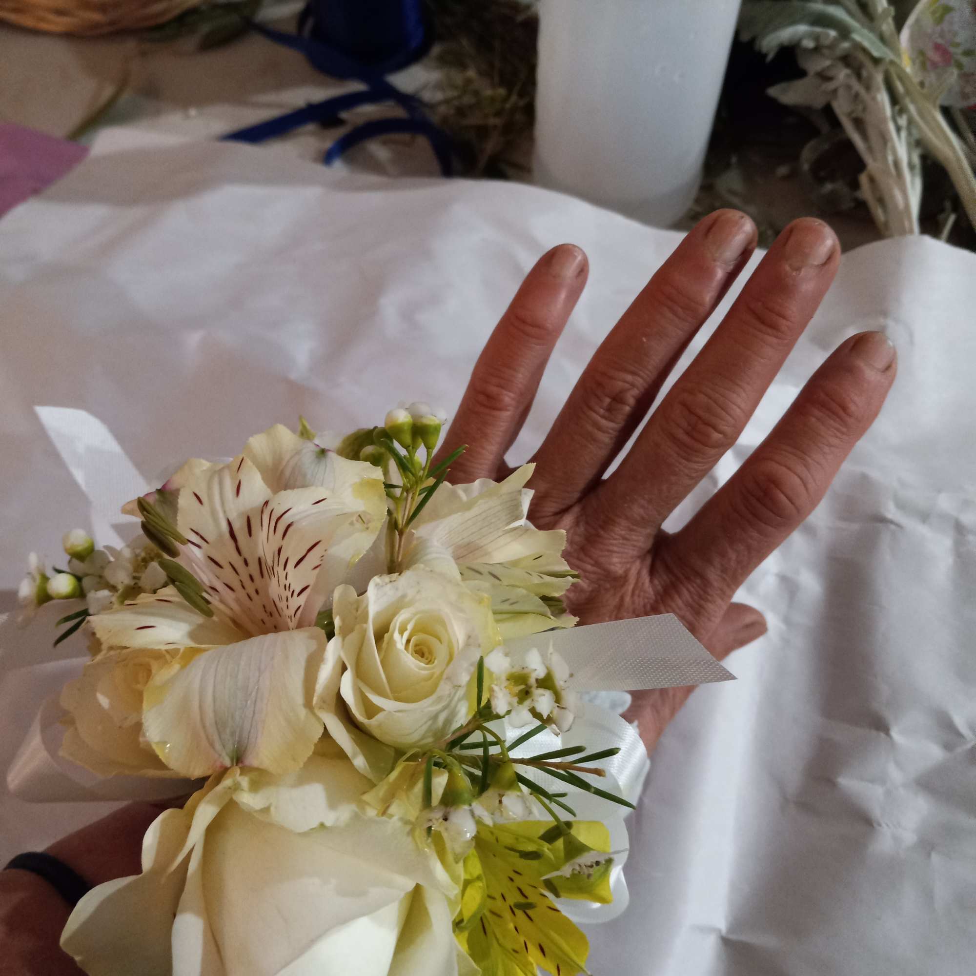 Beautiful wrist corsages for graduation