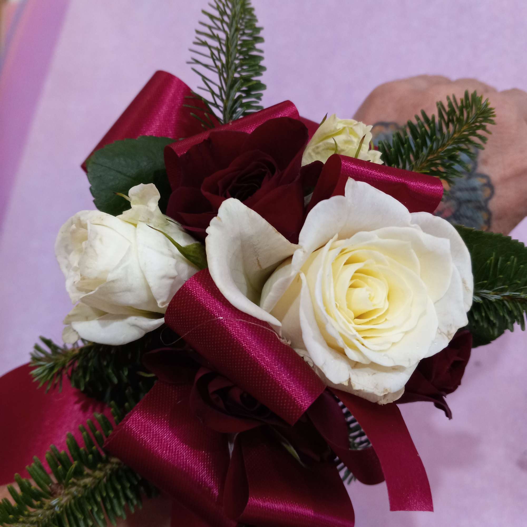 Beautiful wrist corsages for graduation