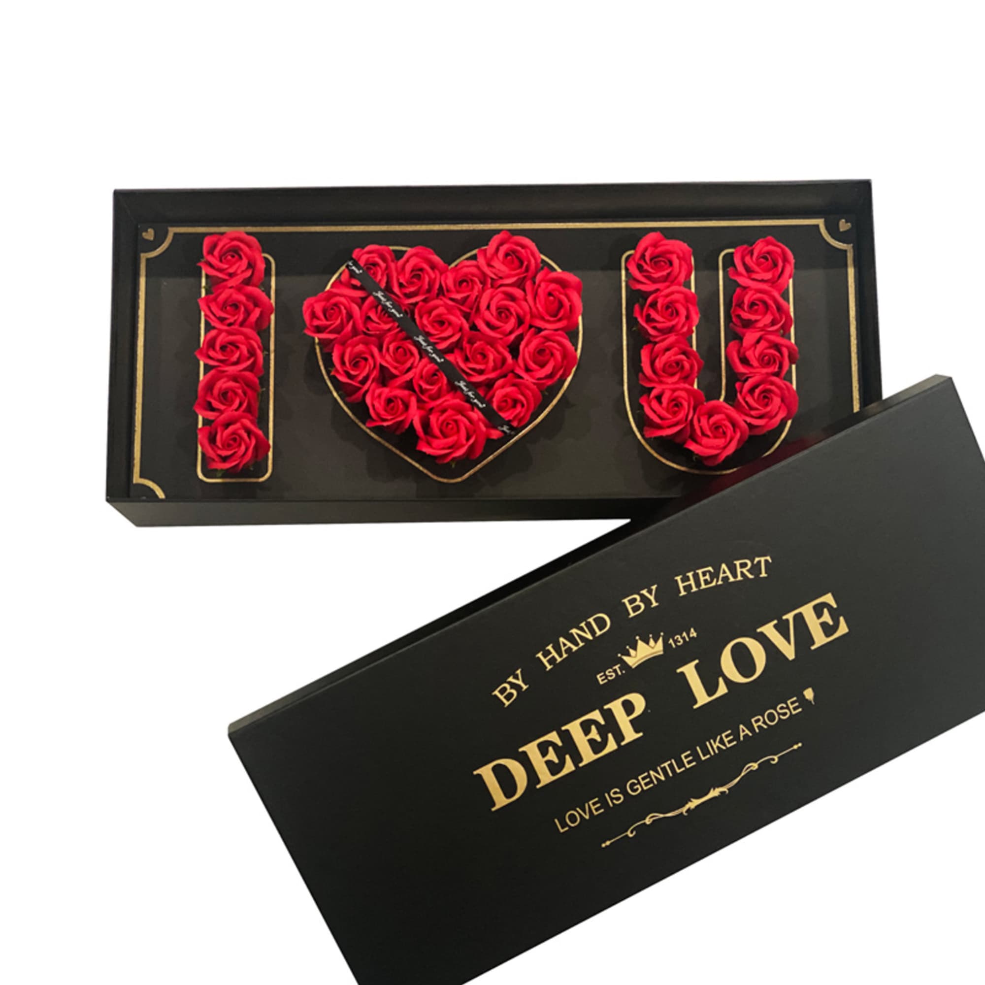 I LOVE YOU ROSE BOX WITH 24 PREMIUM ROSES