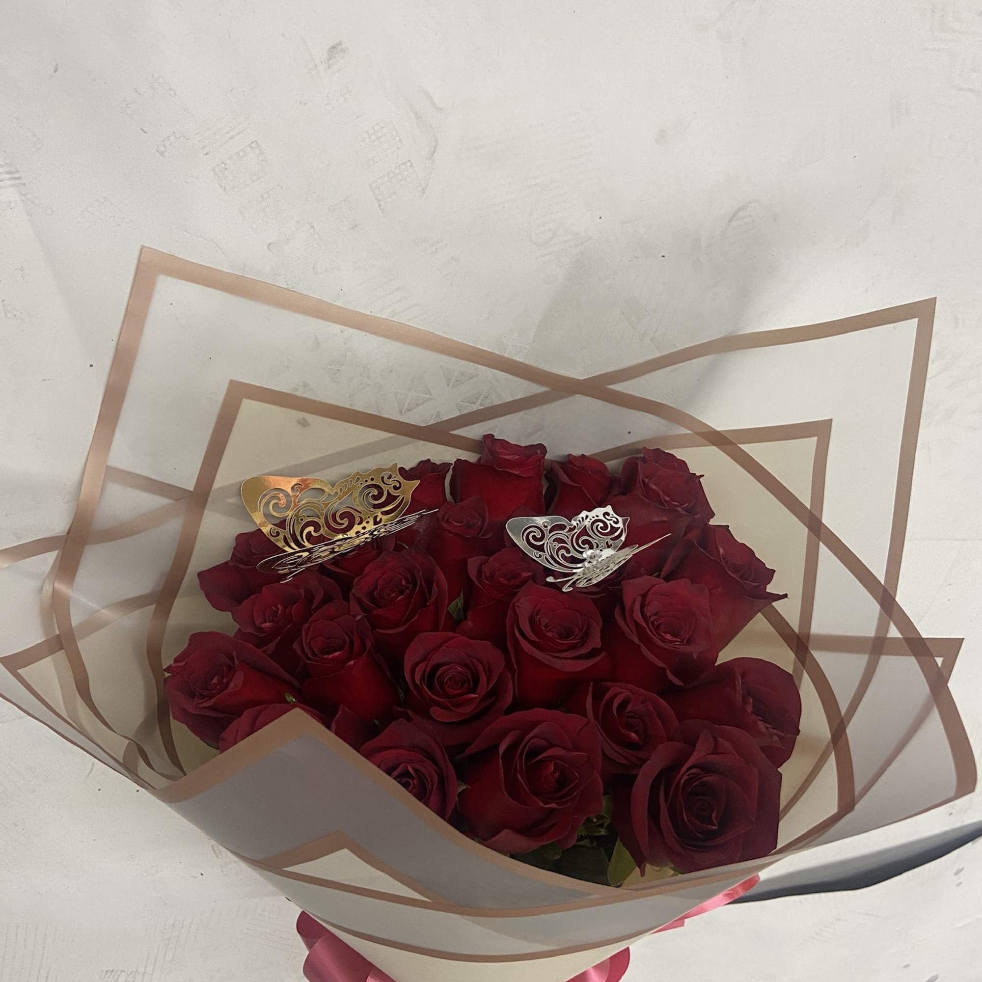 Two dozen red Roses bouquet 