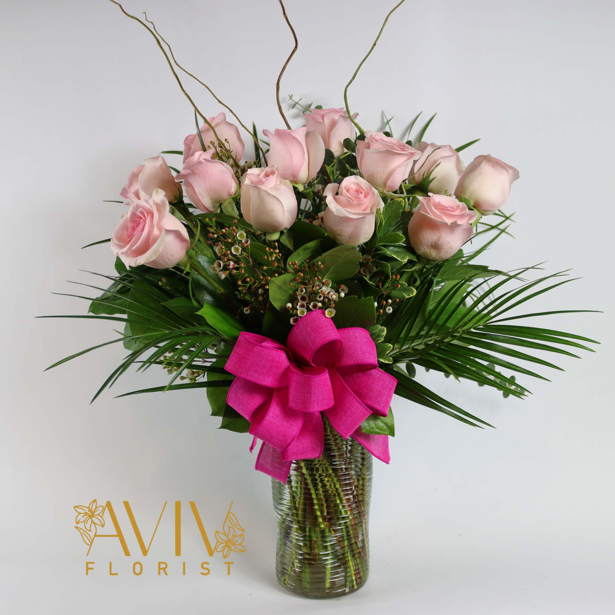 Send love with one dozen premium pink roses or any color roses