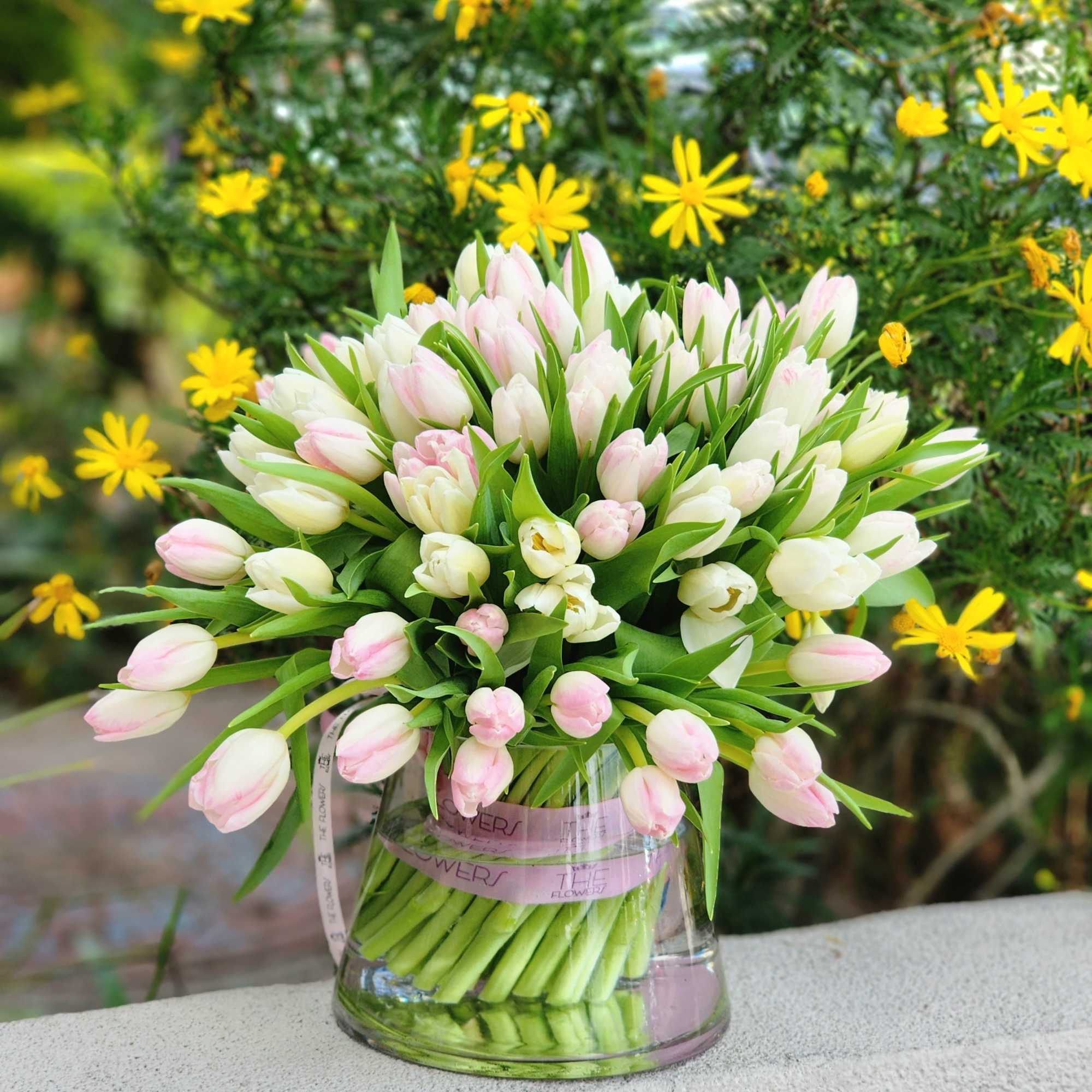 Tulips are one of the most romantic flowers, as they look very