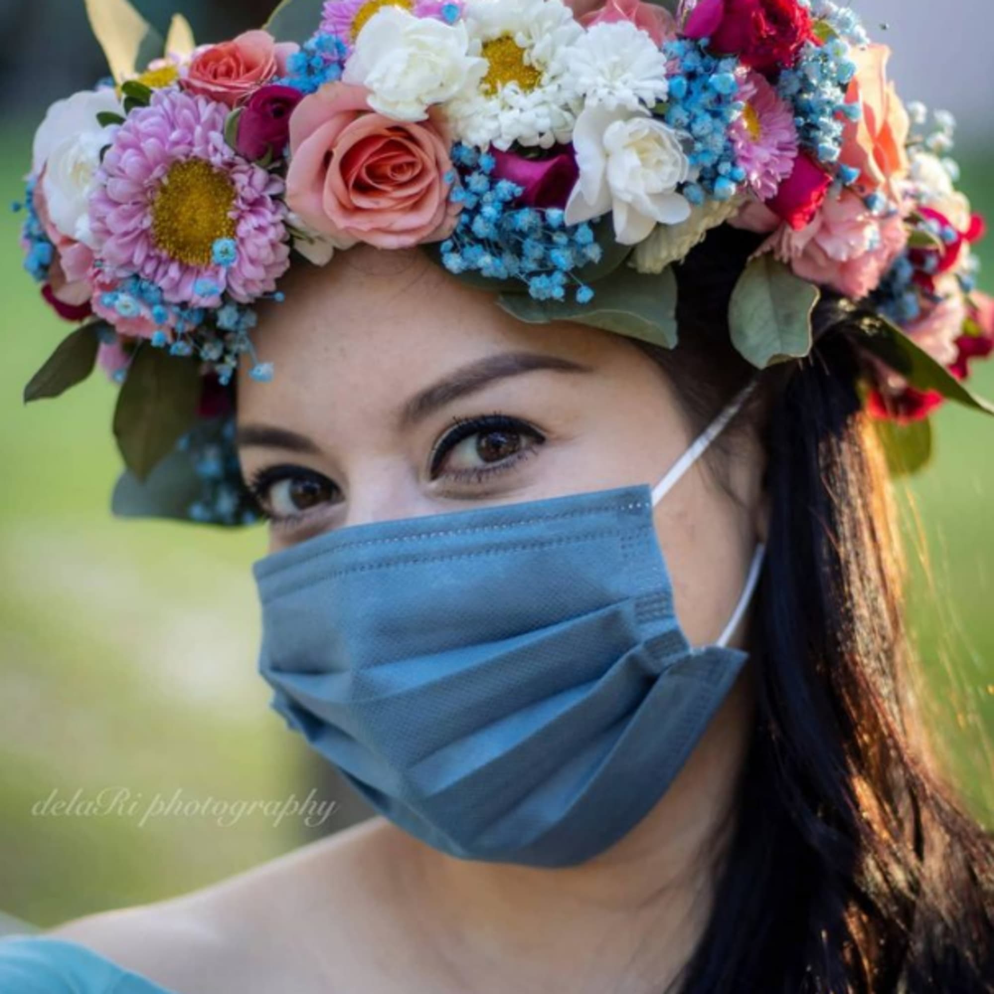 Custom flower crowns for special events such as weddings, baby showers, and