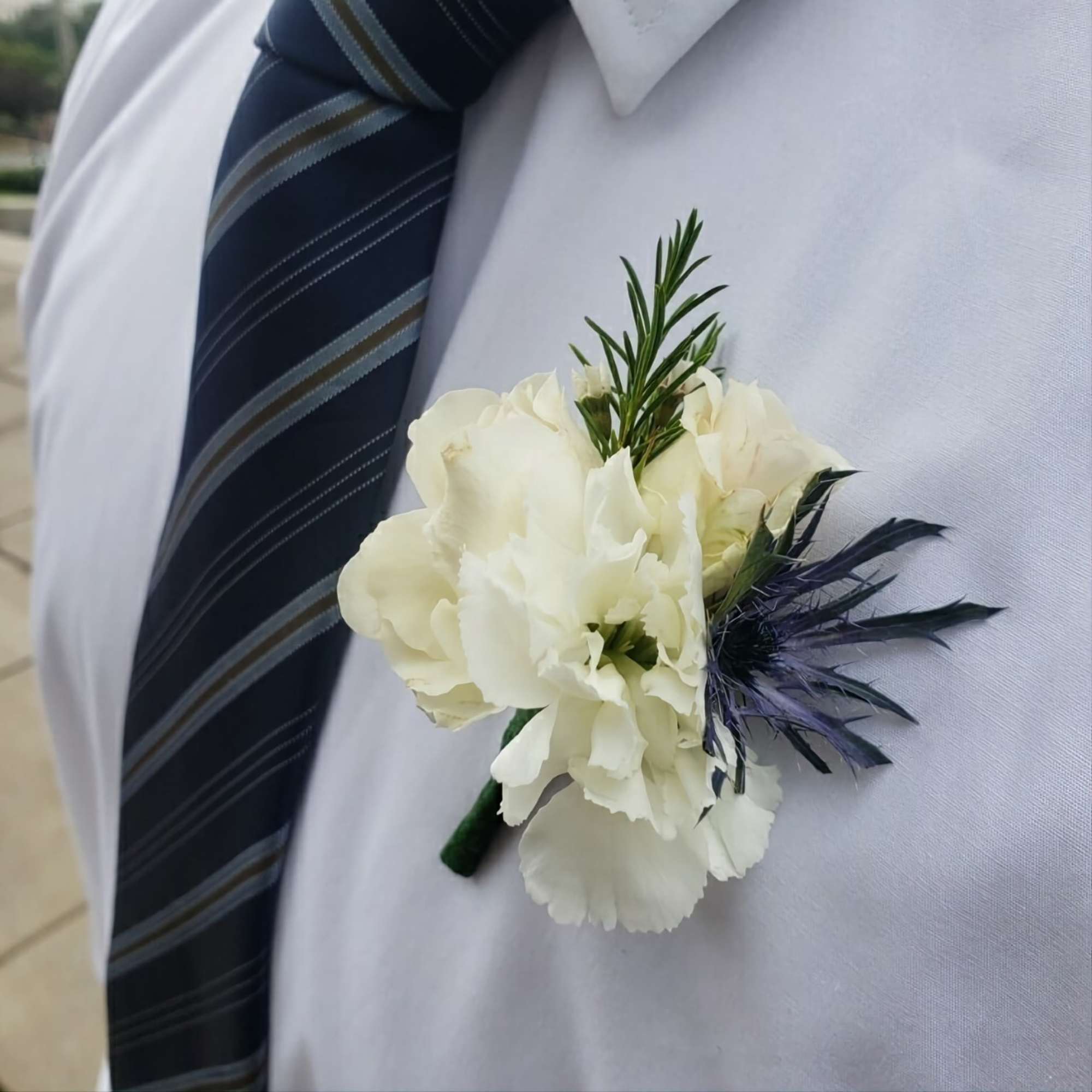 I will make your corsage and boutonniere to your choice of colors.