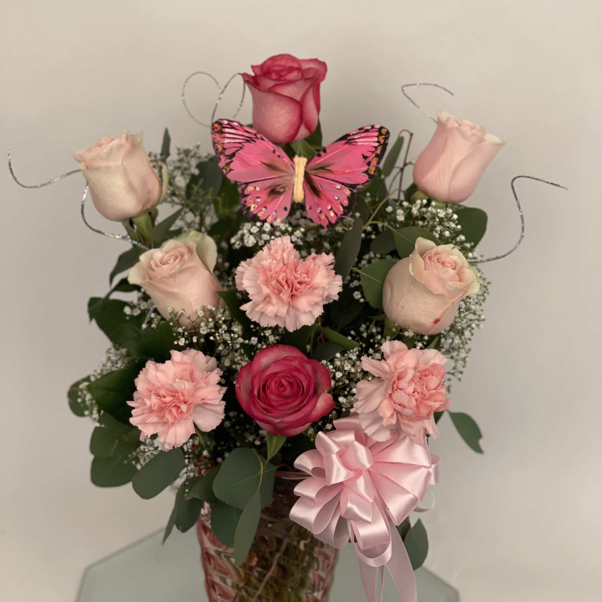 Made in different shades of pinks 