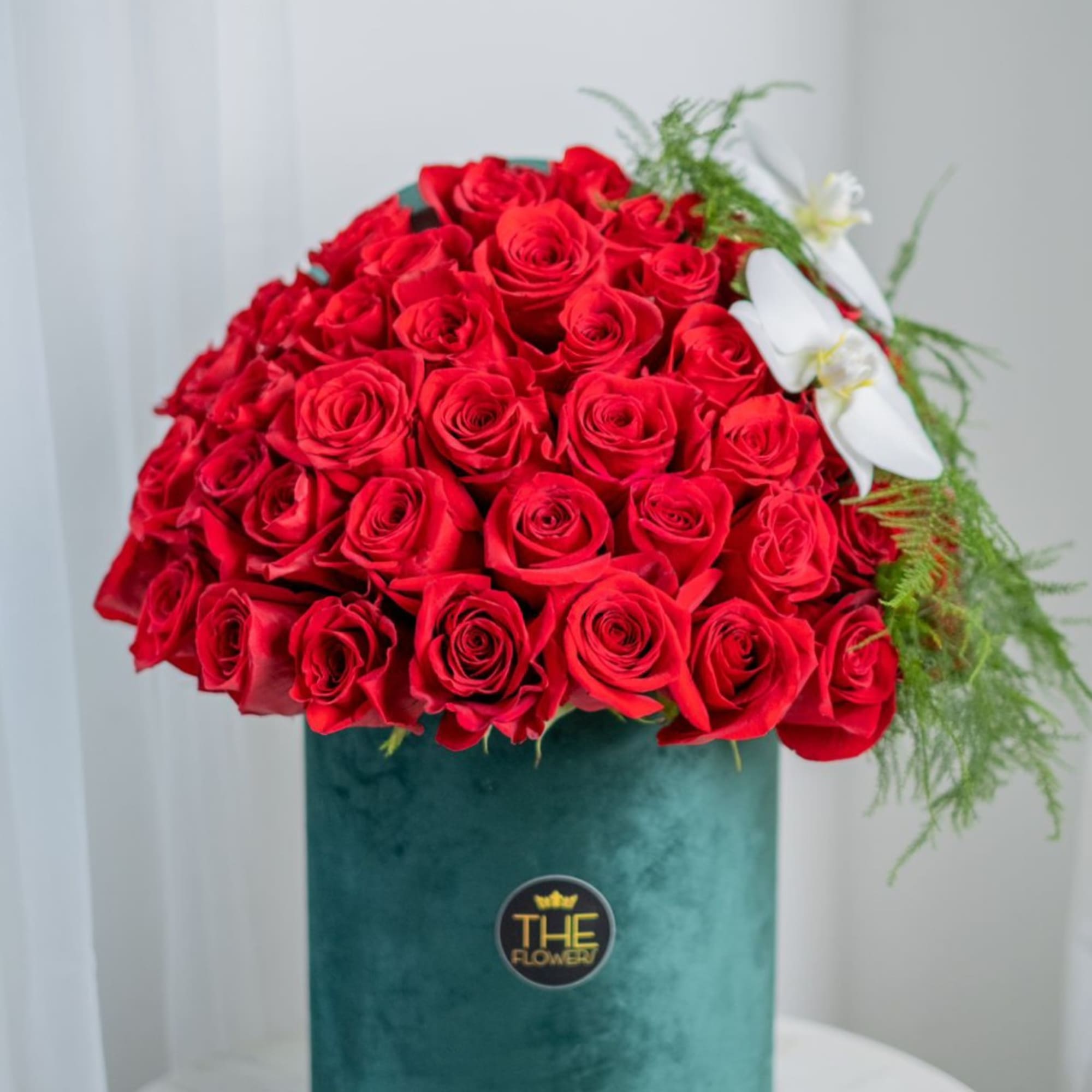 Red roses are such a classic. In the box they give a