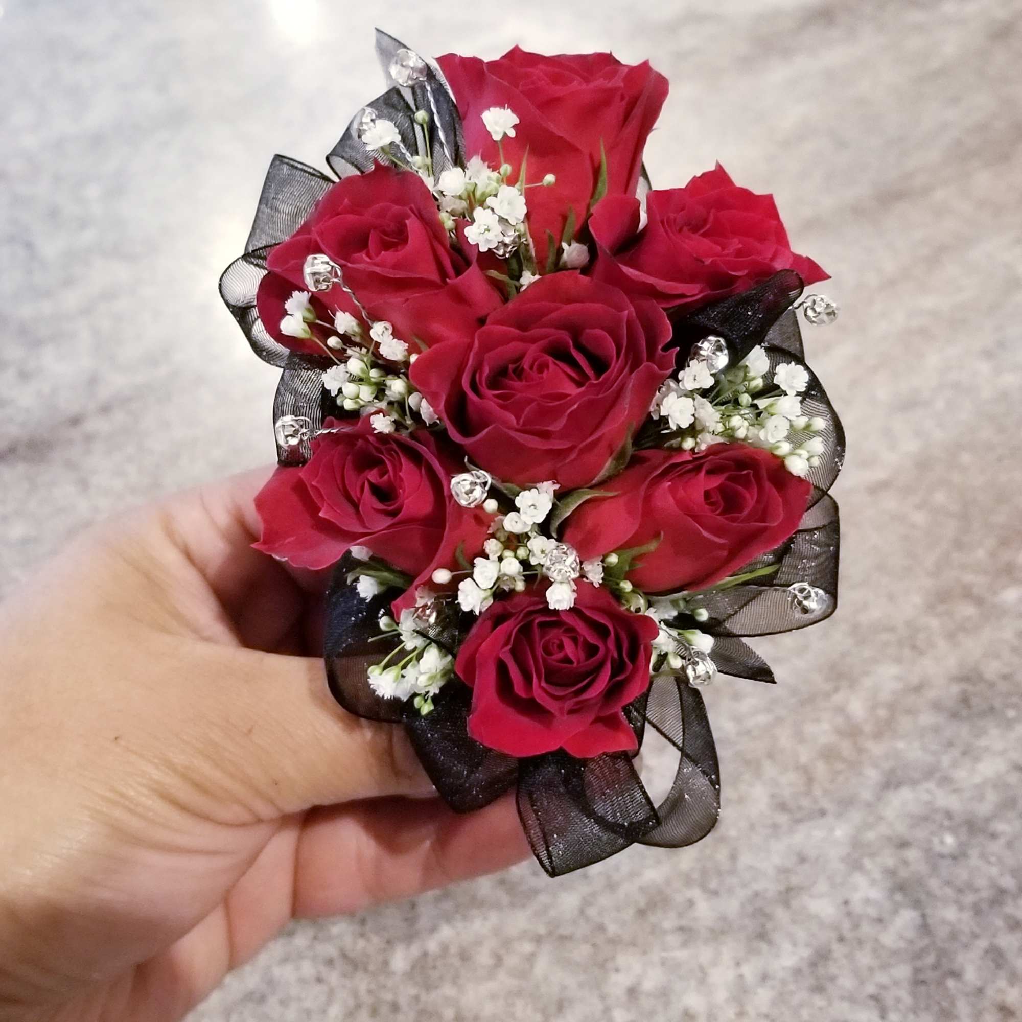 Red Rose Corsage 001by Apropos Floral & Event Design