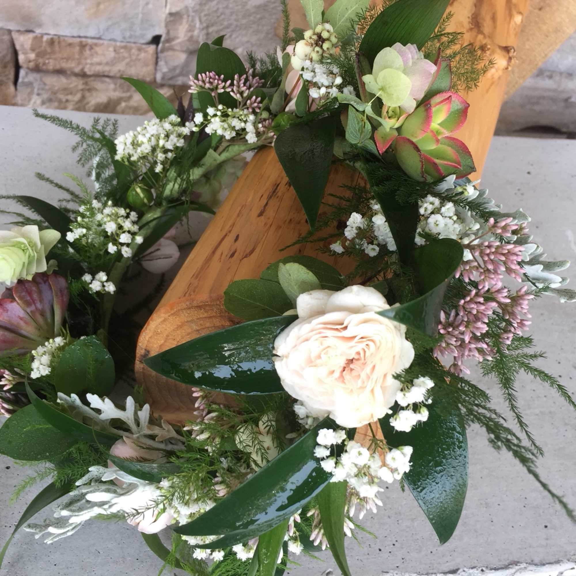 Flower Crown Graduation Cap Crown by Baker Floral Botanicals