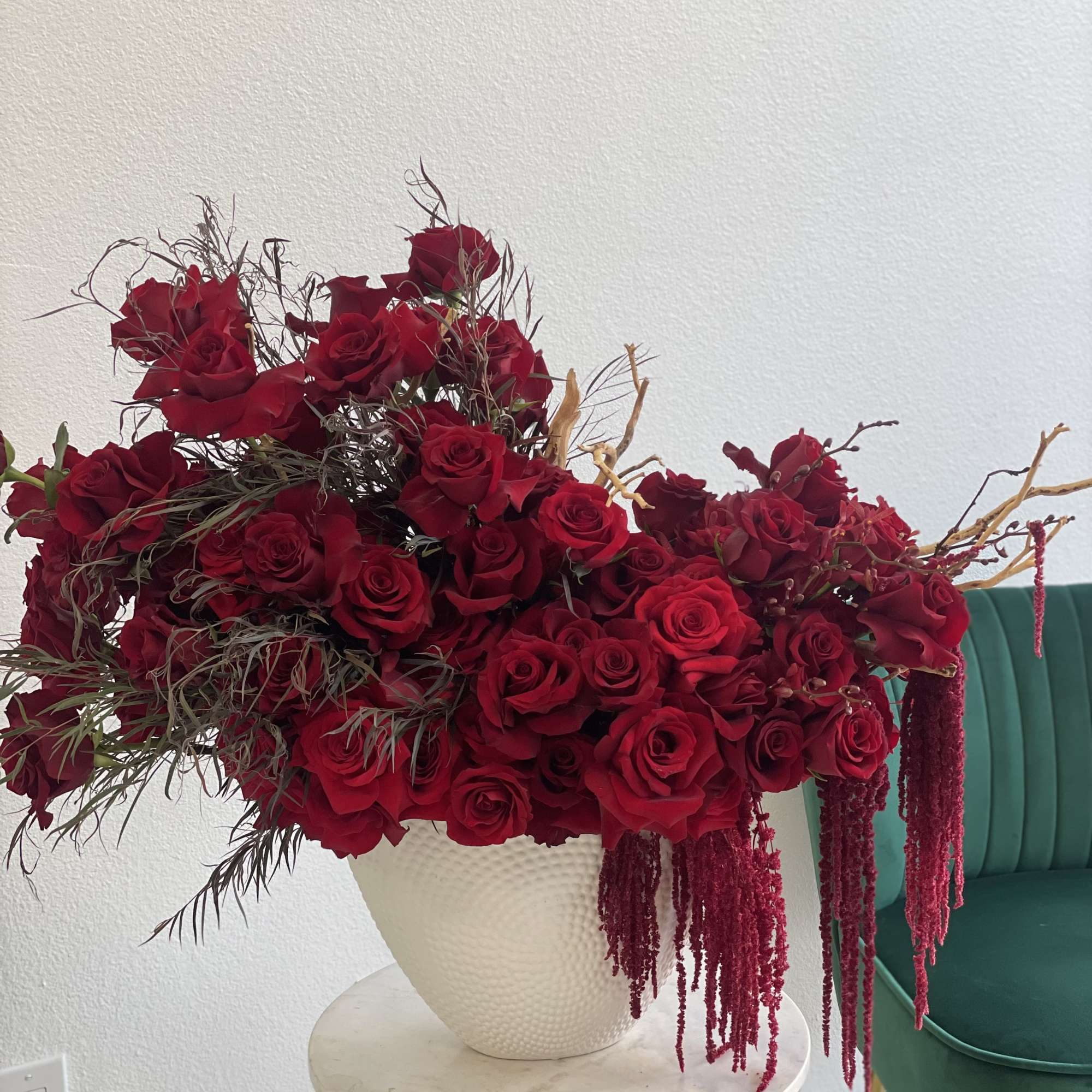 Gorgeous Floral Large Red Arrangement .  Perfect for Any Occasions. Smaller