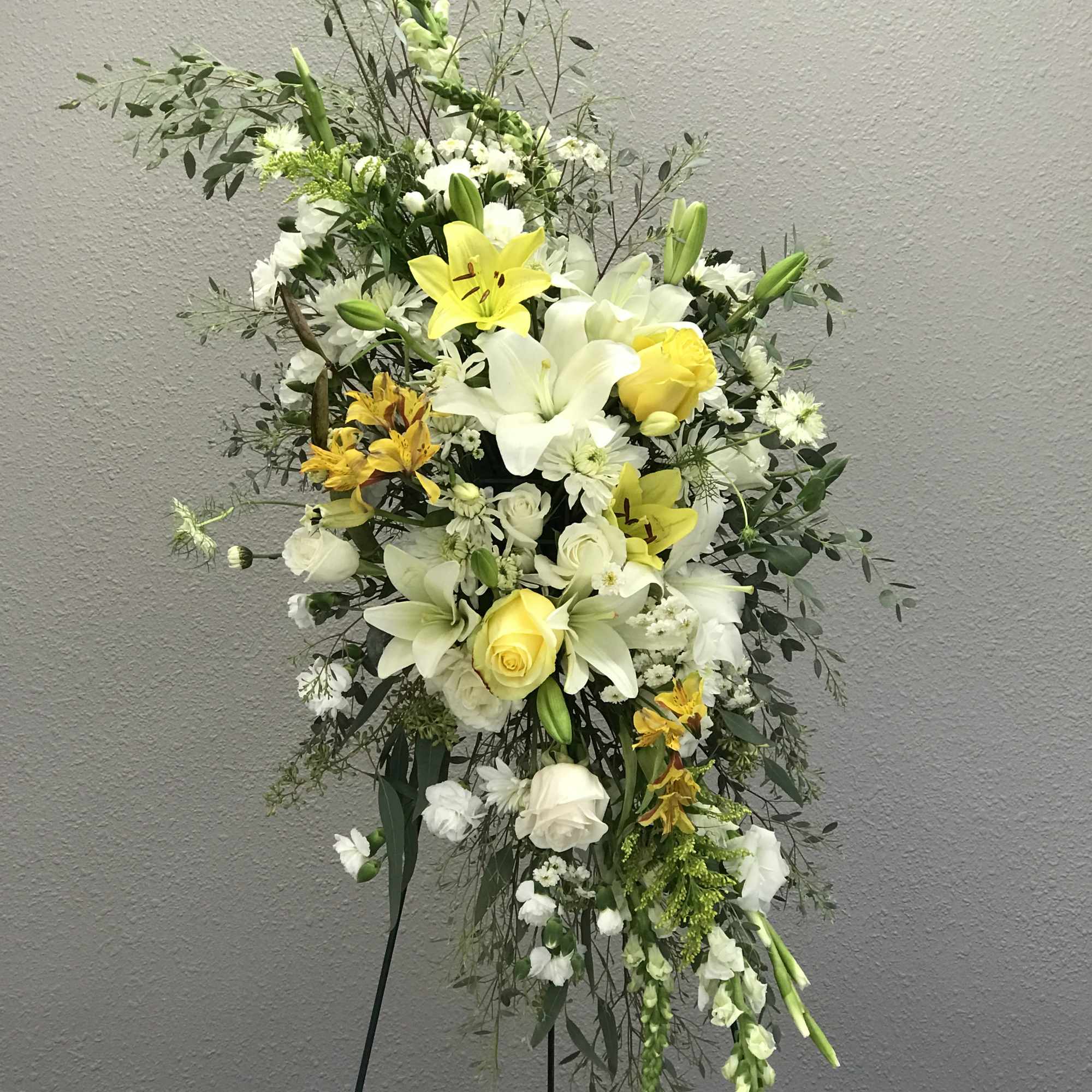 From dark burgundy to bright yellow, honor your loved one with this