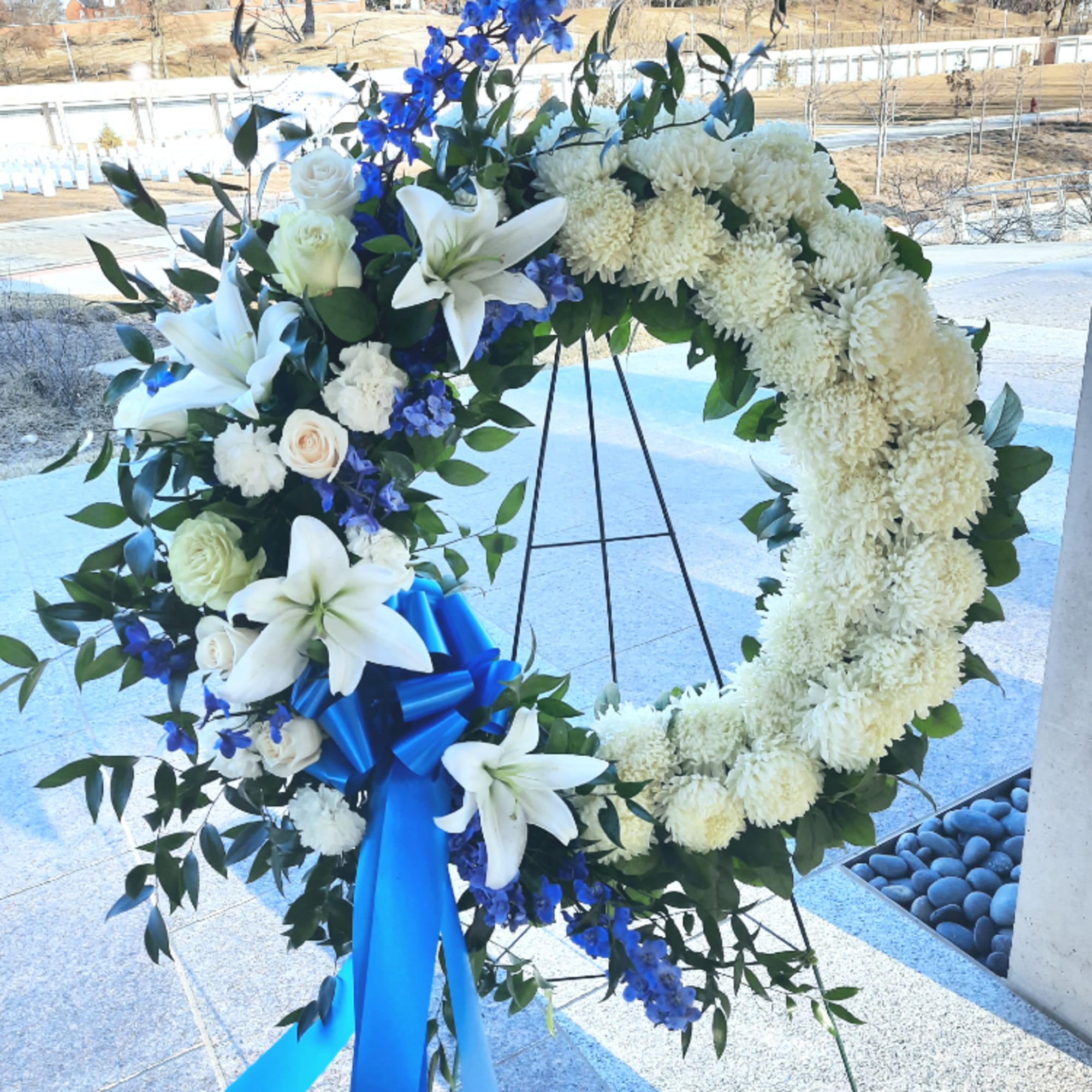 TRANQUIL BLUE SEAS - TWIN TOWERS FLORIST, ARLINGTON VA