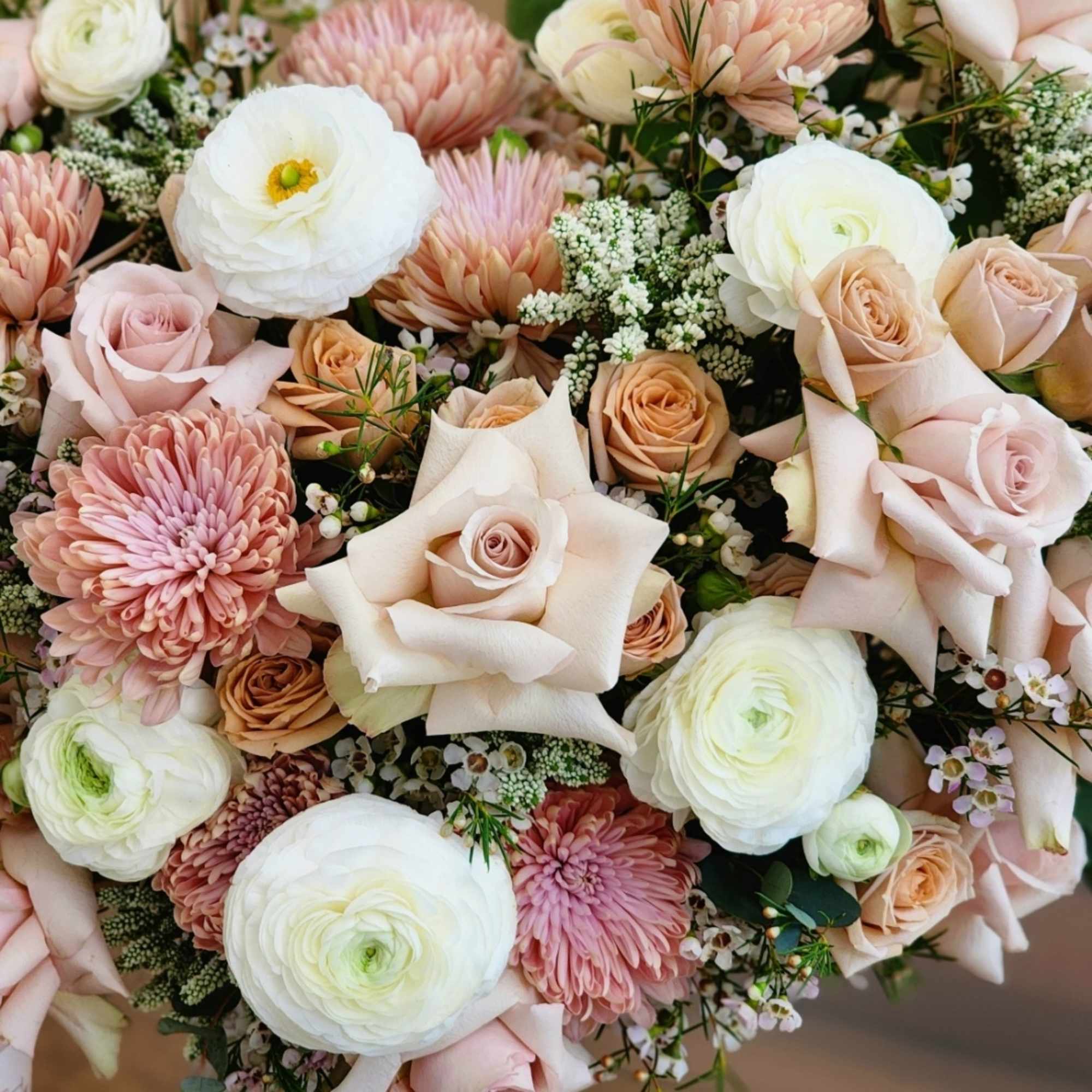 The incredible beauty of QUICKSAND roses will conquer any woman. They look