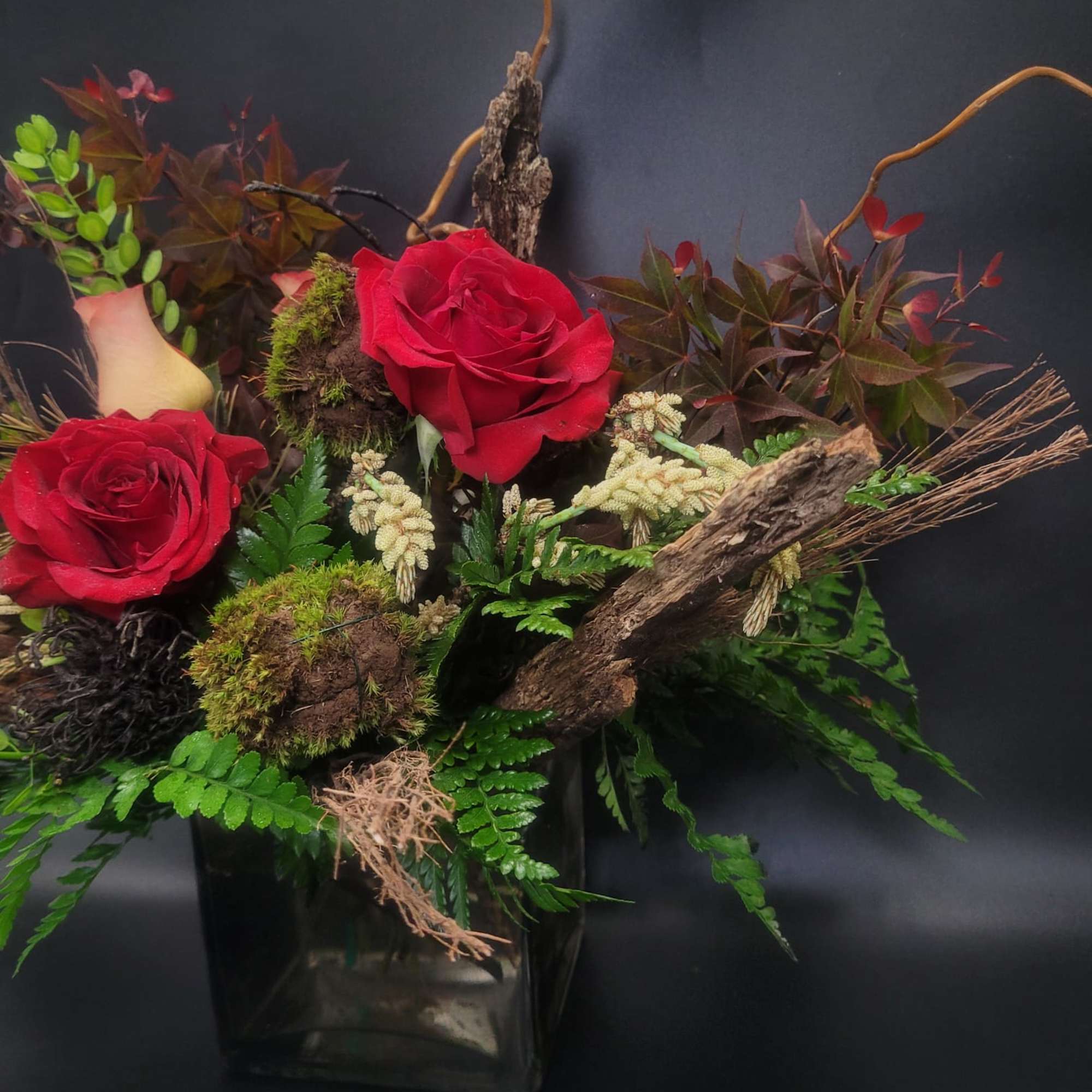 The bouquet pictured reflects our original design for this product. While we