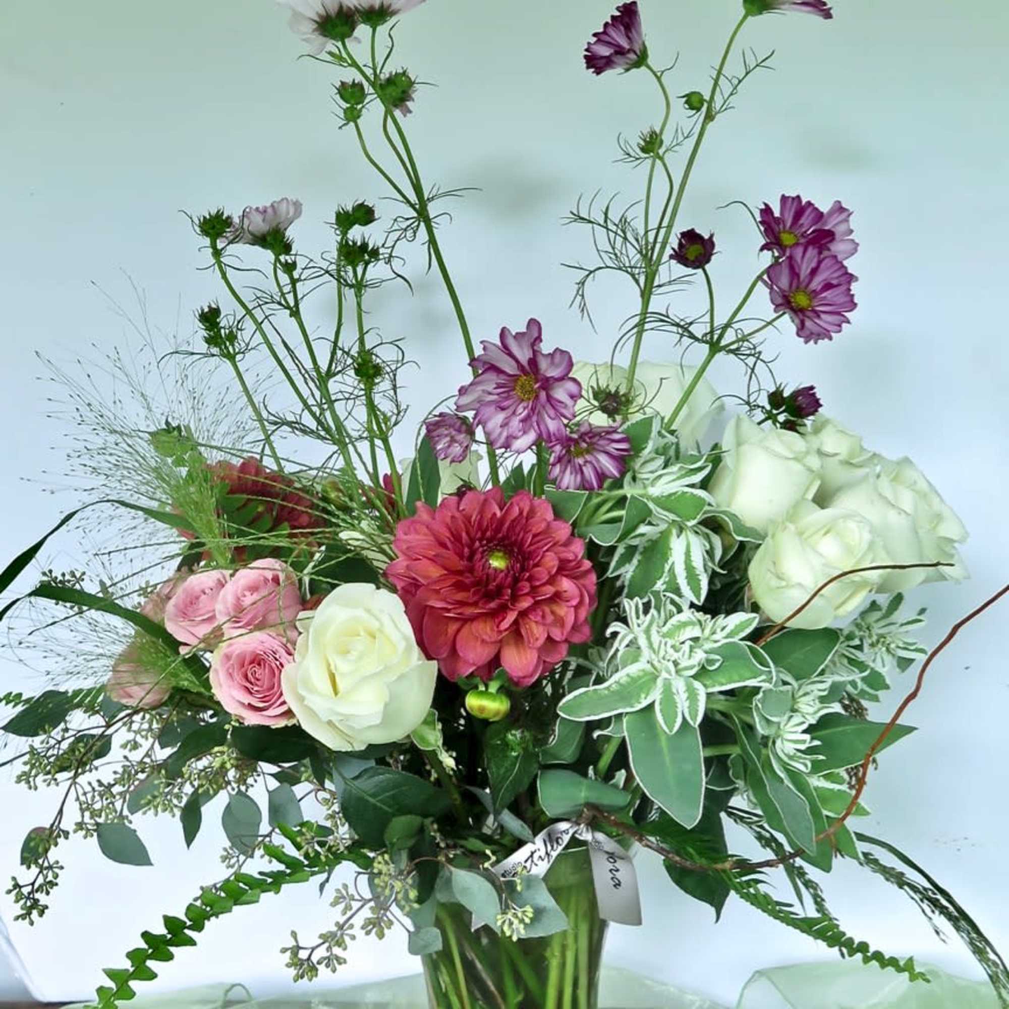 My bouquets are full, fanciful, and glorious, candy to the eye. Choose