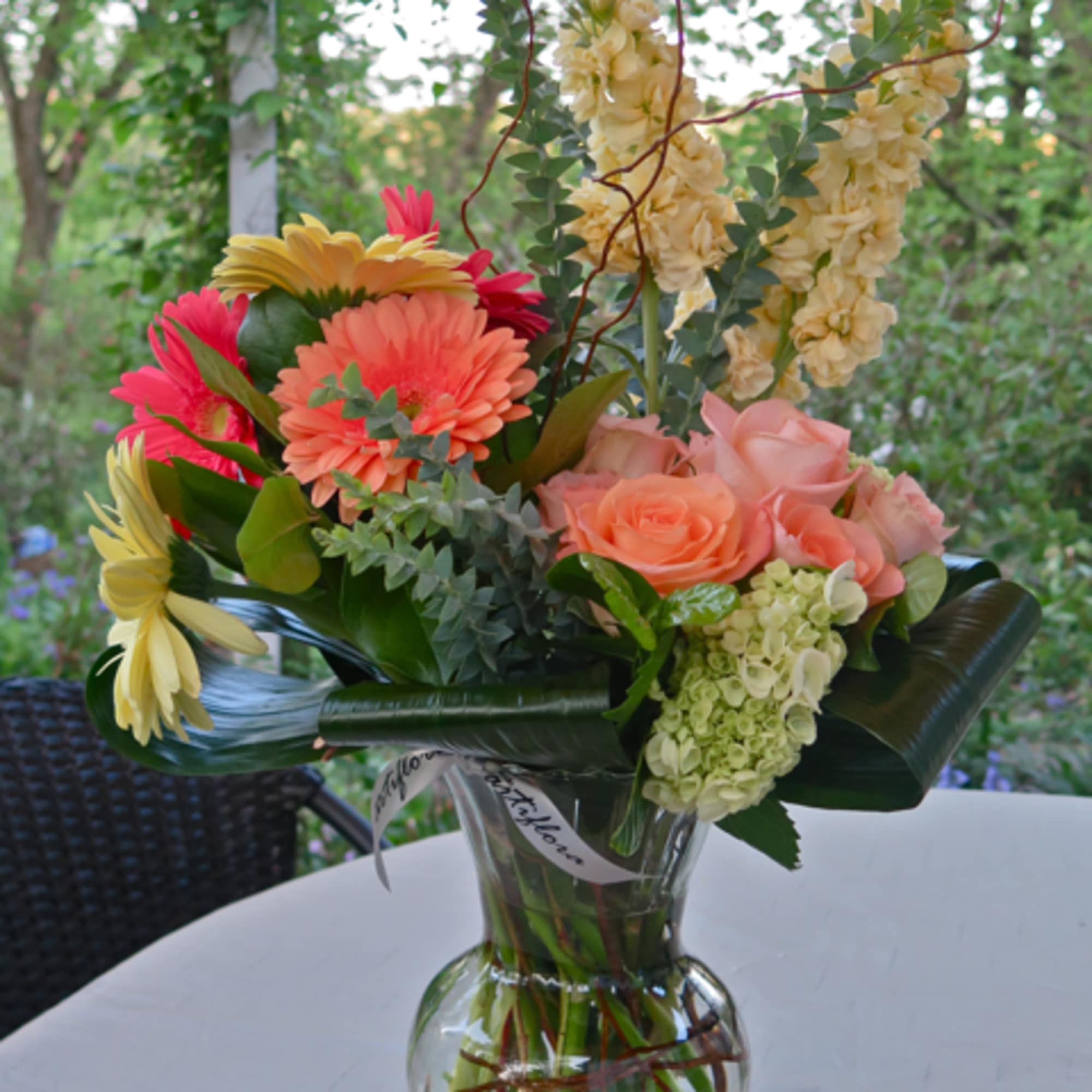 The Signature Bouquet from Studio Artiflora is large, full and highly detailed